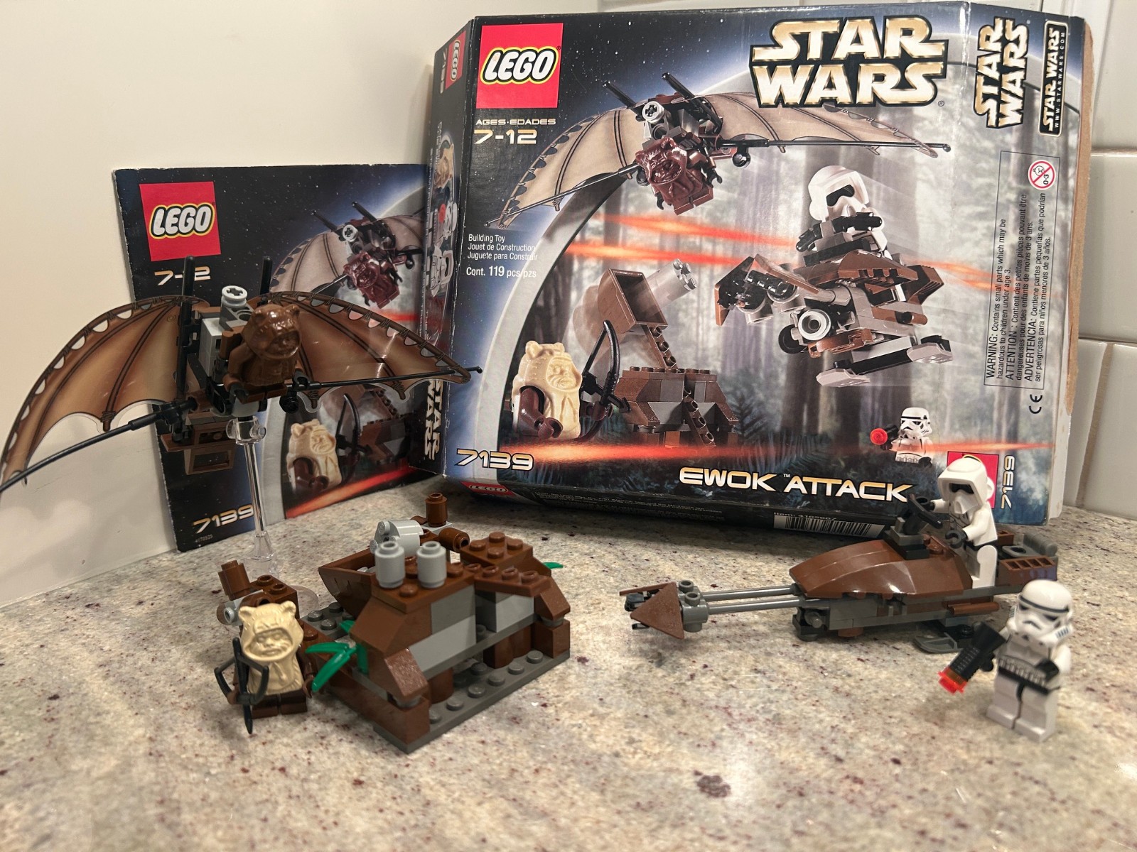 Lego Star Wars  7139 - Ewok Attack - 100% Complete, Box & Manual - Vintage 2002