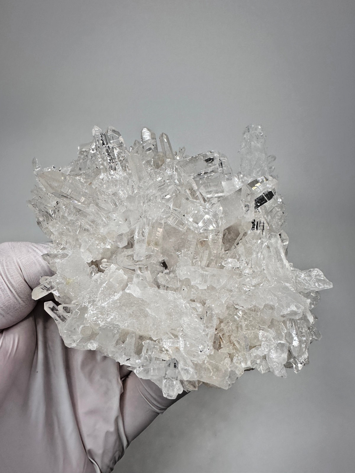 Watch Video__Top Quality Large Clear Arkansas Quartz Crystal Cluster