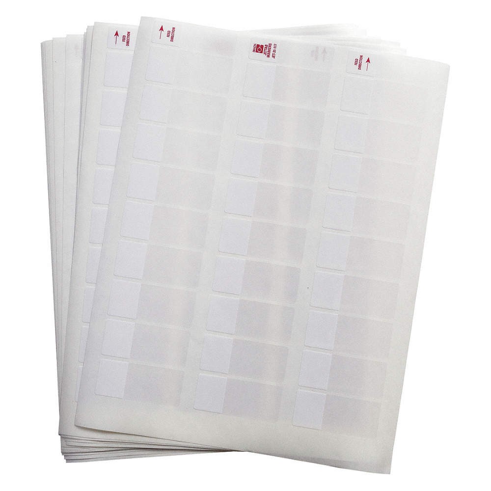 BRADY JET-31-117-1 Ink Jet Printable Labels,PK38 31DX03