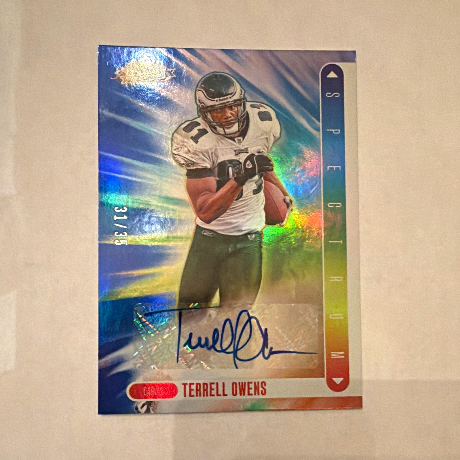 2024 Panini Absolute Football Terrell Owens Spectrum Signatures Auto #SS-TOS /35