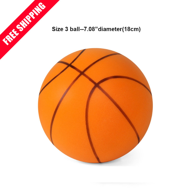 18cm Size 3 Silent Indoor Basketball Foam Ball High Bounce Noiseless Training