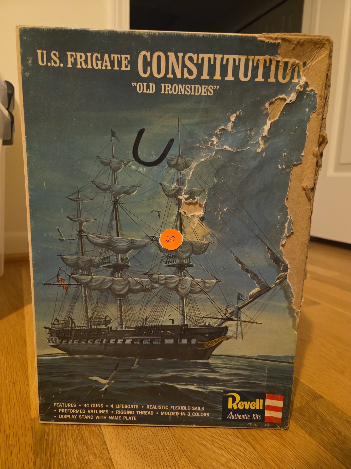 Vintage Revell U.S. Frigate Constitution \