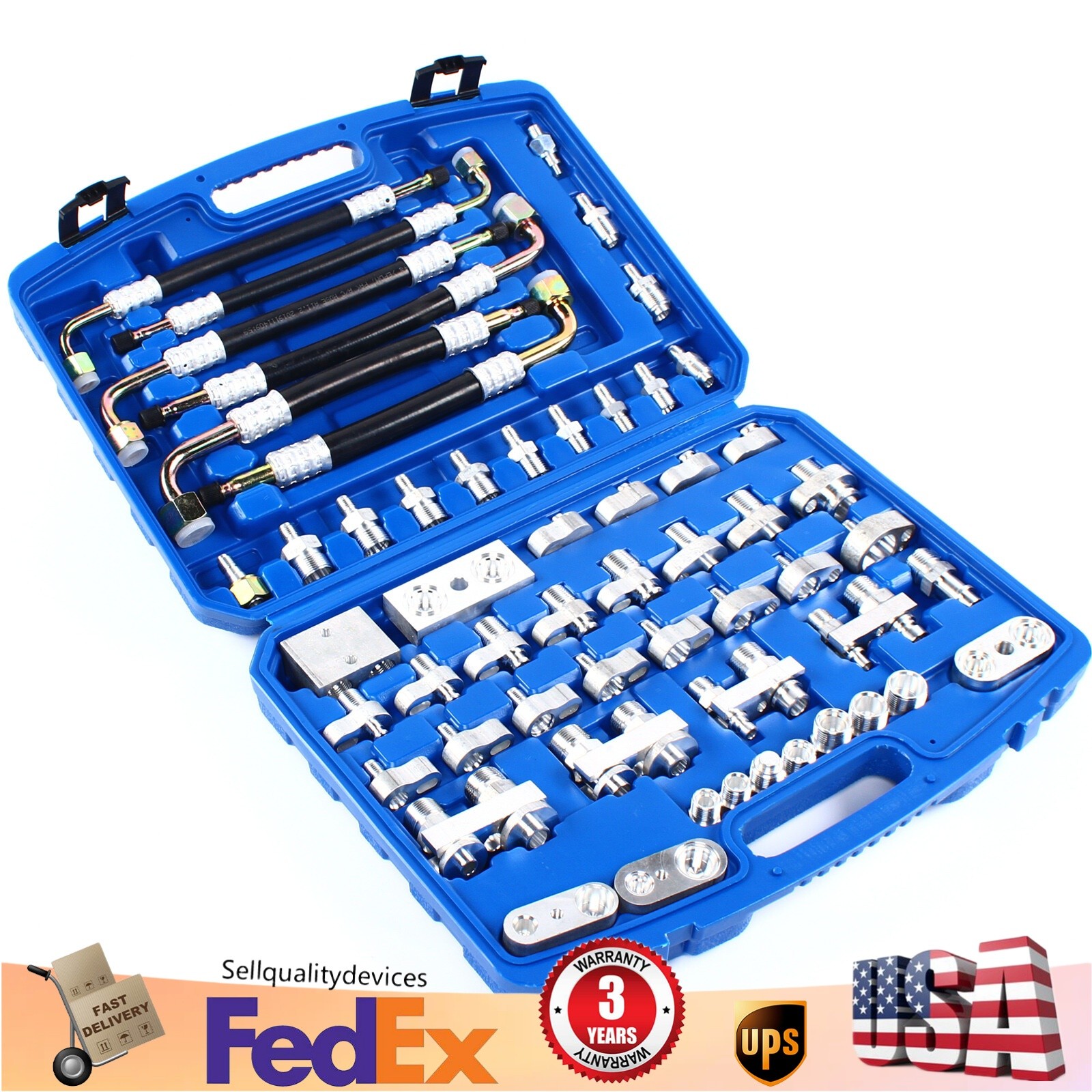 56pcs Air Conditioning Leak Test Kits Detector Detection Tools Auto Repair Tool