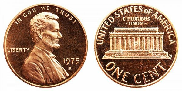 1975 P D S LINCOLN CENT  DCAM PROOF , P D IN MINT CELLO 3 COINS
