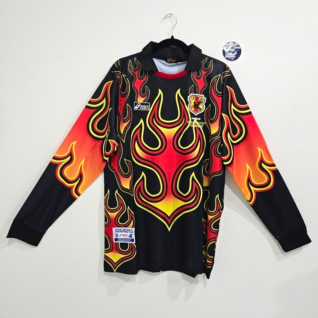 ASICS JAPAN 1998 Retro Soccer jersey long sleeve GOALKEEPER size 2XL ASICS JAPAN 1998 Retro Soccer jersey long sleeve GOALKEEPER size 2XL