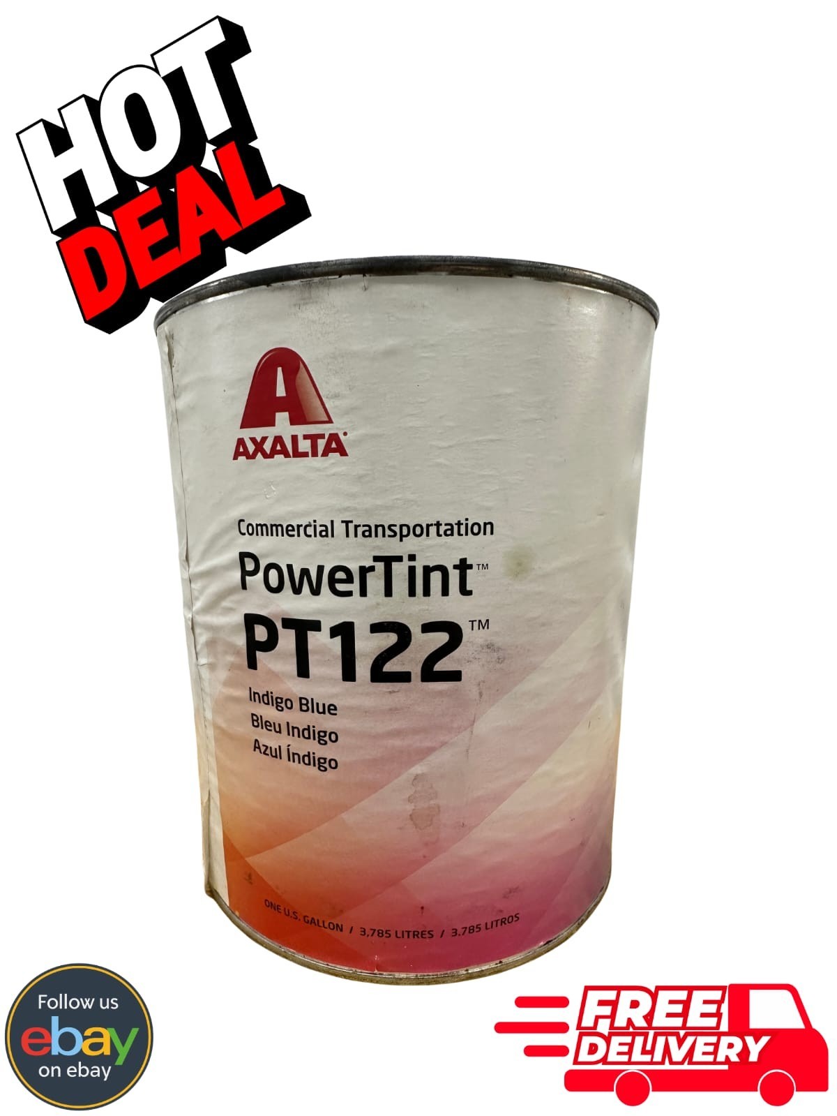 Axalta PowerTint PT122 Indigo Blue Commercial Mixing Toner 1 Gallon