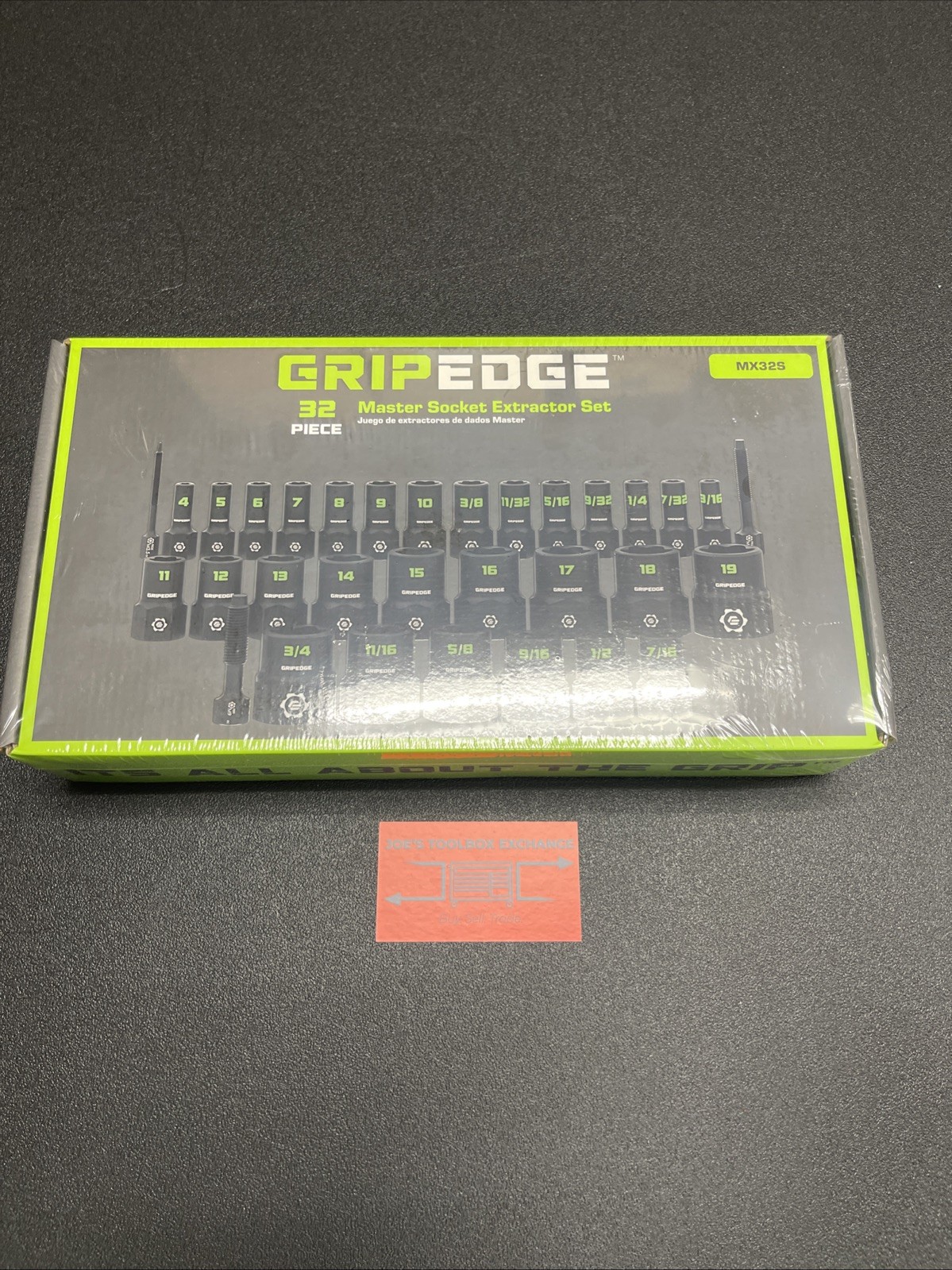 Grip Edge Tools MX32S 32 Piece Master Socket Extractor Set Grip Edge Tools MX32S 32 Piece Master Socket Extractor Set