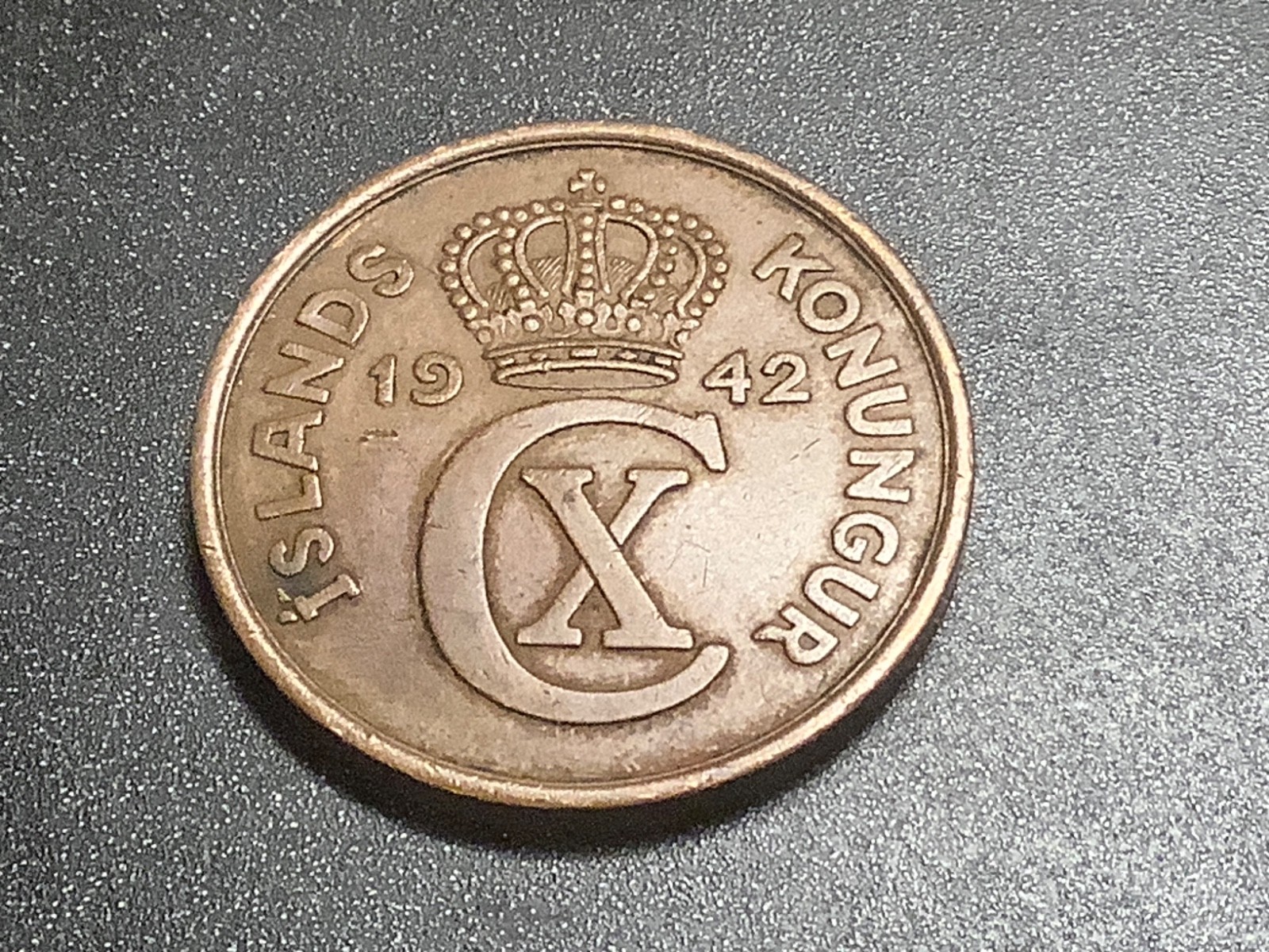 1942 Iceland 5 Aurar WWII Coin 1942 Iceland 5 Aurar WWII Coin