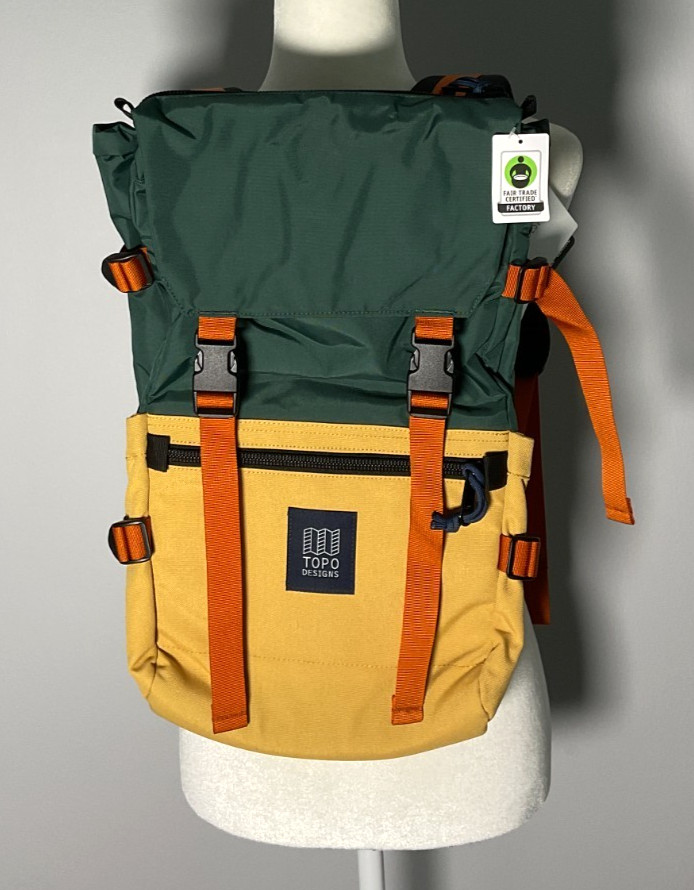 Topo Designs Rover Pack Classic Forest/Golden Rod Backpack NWT Topo Designs Rover Pack Classic Forest/Golden Rod Backpack NWT