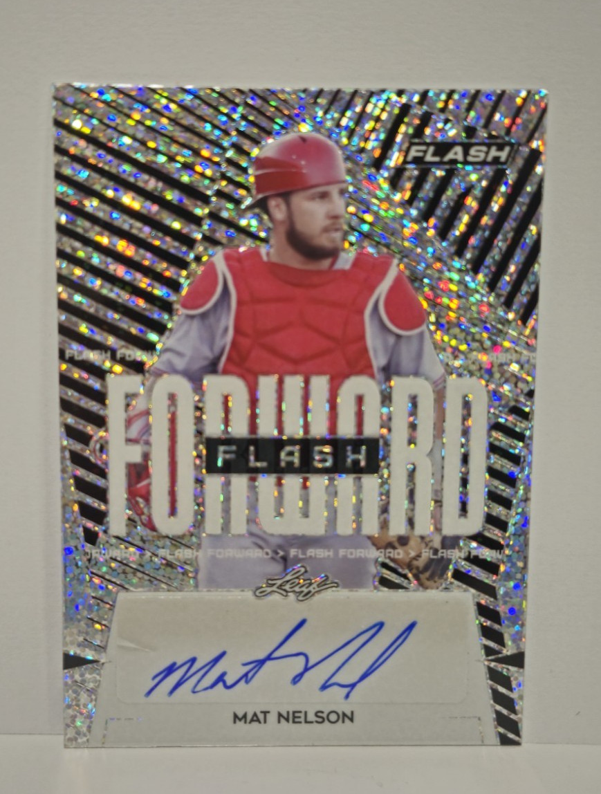 2021 Leaf Flash Forward Mat Nelson #MN1 Auto Cincinnati Reds/FSU Seminoles