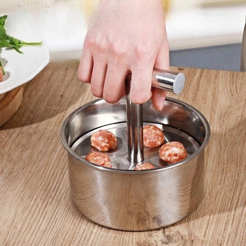 Stainless Steel Meatball Maker Press Manual Multi-functional Kitchen Tool Househ