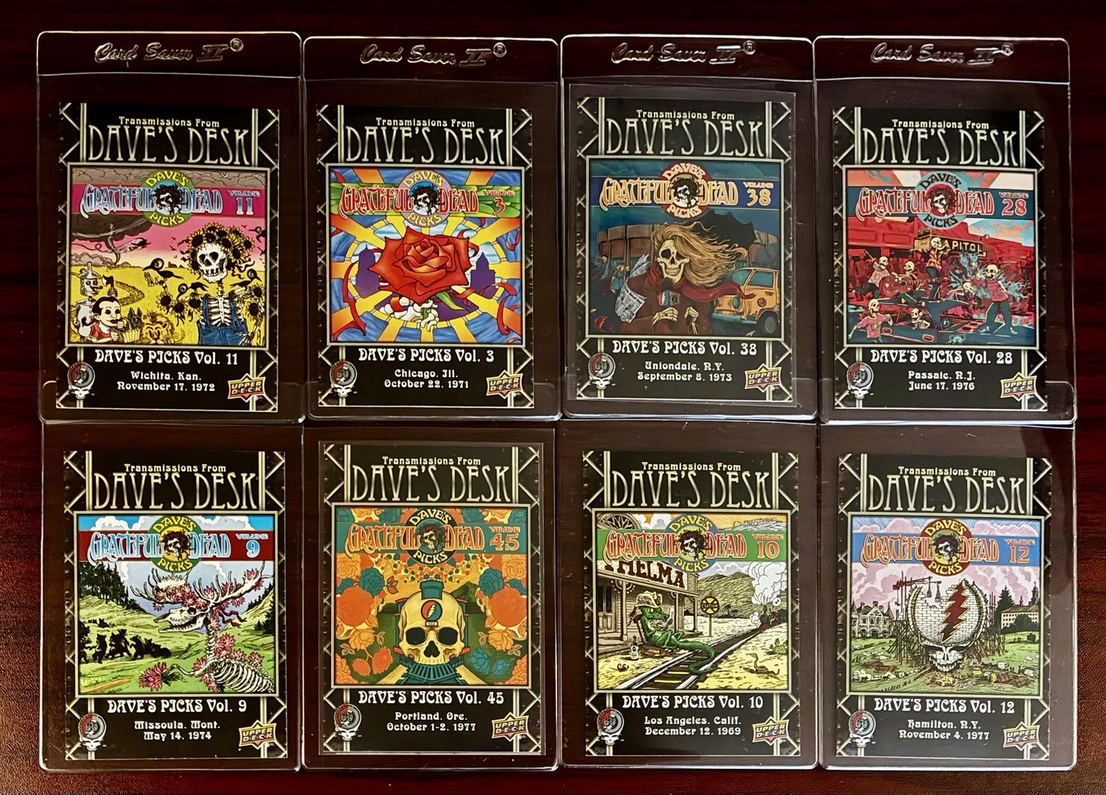 Grateful Dead '25 Upper Deck Dave's Picks Vols. 3-9-10-11-12-28-38-45 (Lot of 8)