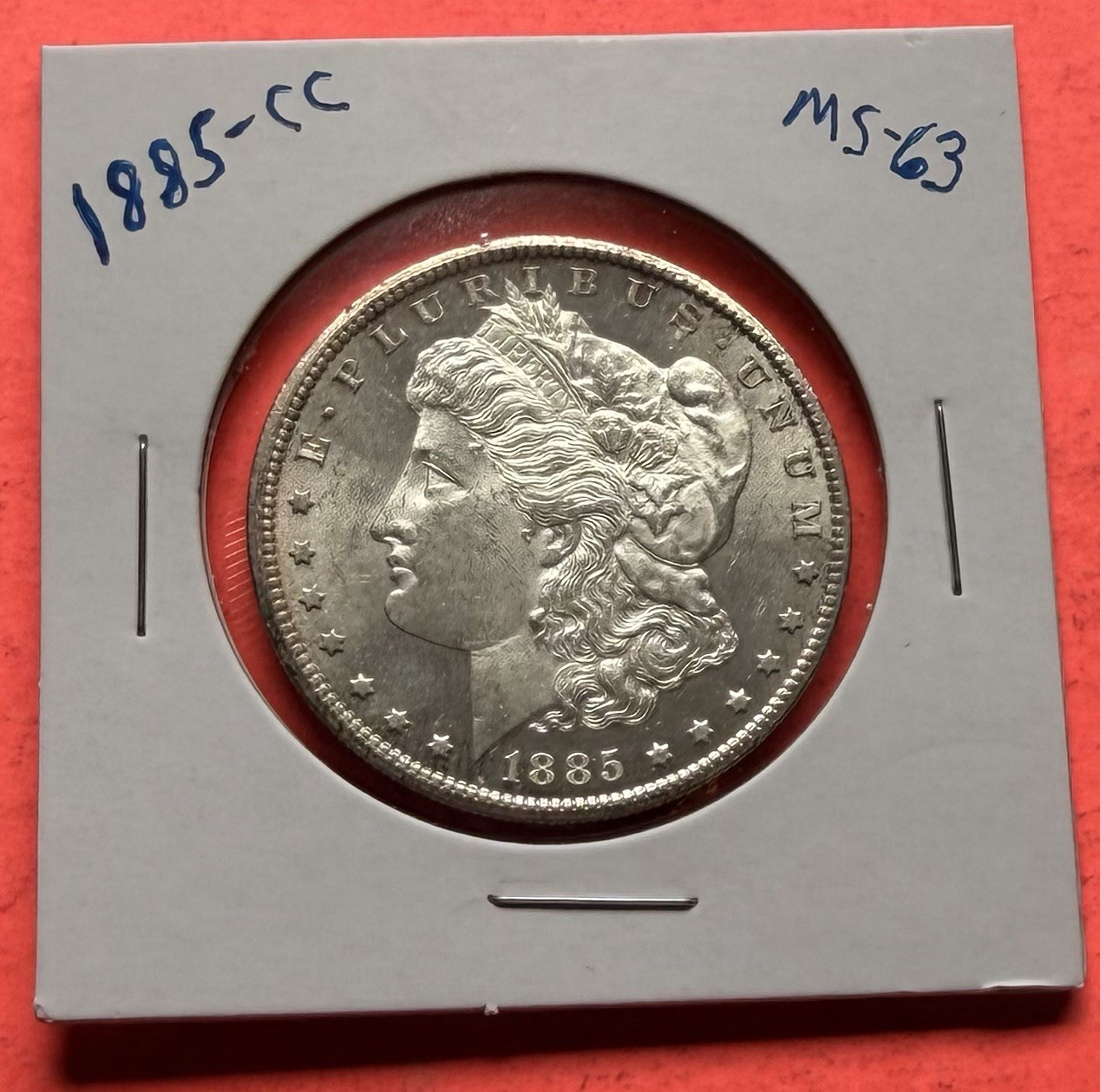 1885-CC Morgan Silver Dollar *Key Carson City Mint, 225k Minted*  BU+