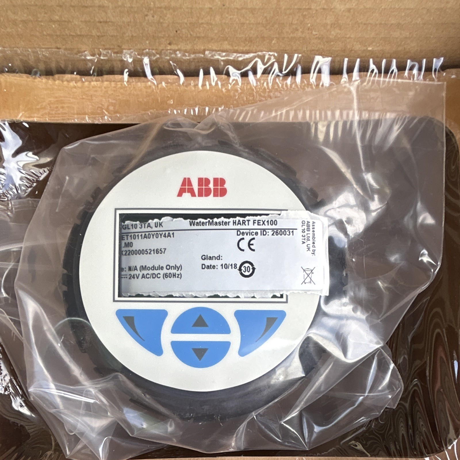 ABB WaterMaster HART Electromagnetic Flow Meter Module FET1011A0Y0Y4A1 ABB WaterMaster HART Electromagnetic Flow Meter Module FET1011A0Y0Y4A1
