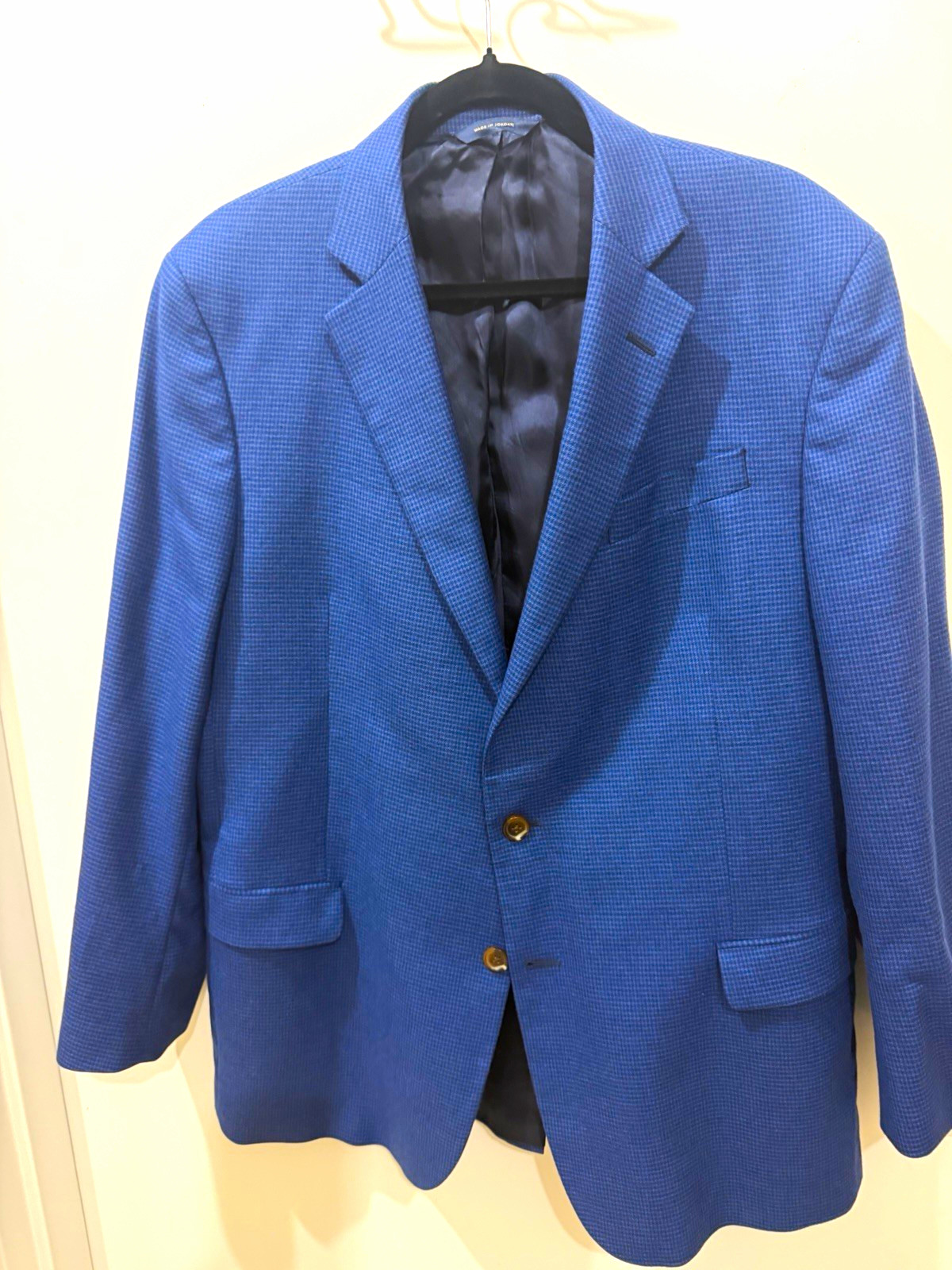 Brooks Brothers Regent Fit Blue 44R Blazer Two-Button Single-Vent Solid