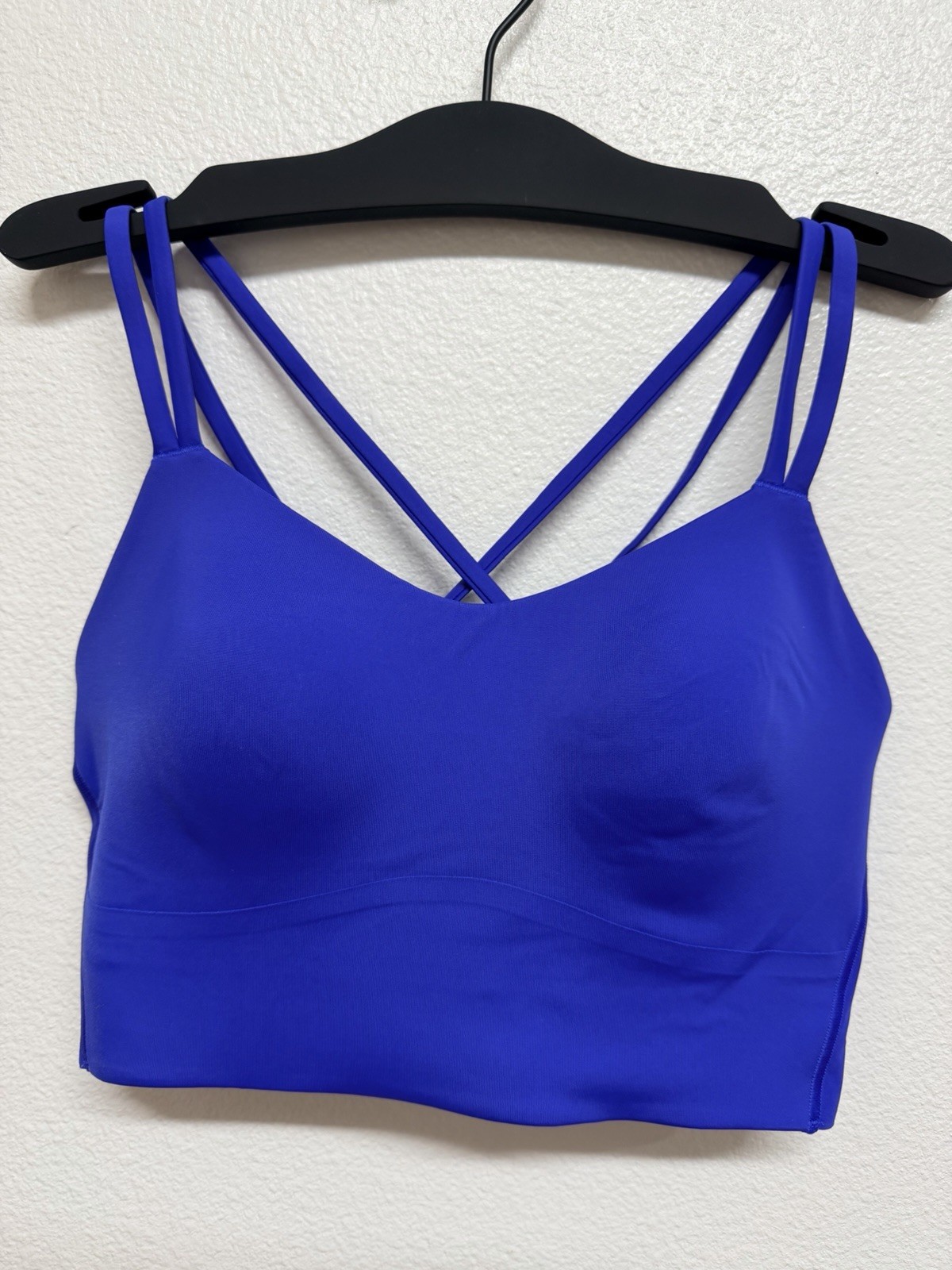lululemon Like a Cloud Longline Sports Bra Blue 8 B/C Light Crossback lululemon Like a Cloud Longline Sports Bra Blue 8 B/C Light Crossback