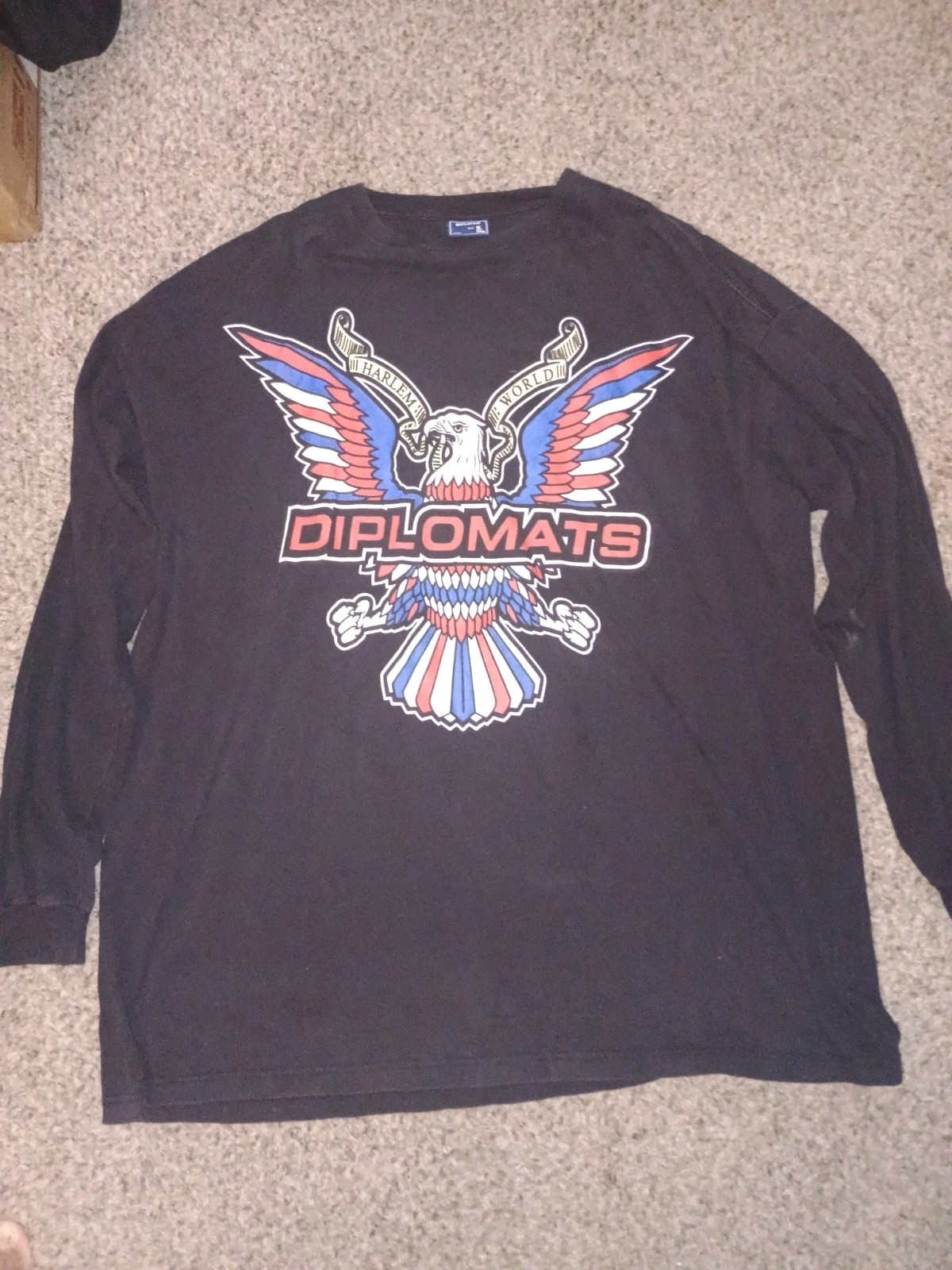 VINTAGE DIPLOMATS DIPSET HARLEM WORLD LONG SLEEVE RAP T-SHIRT sz 3XL