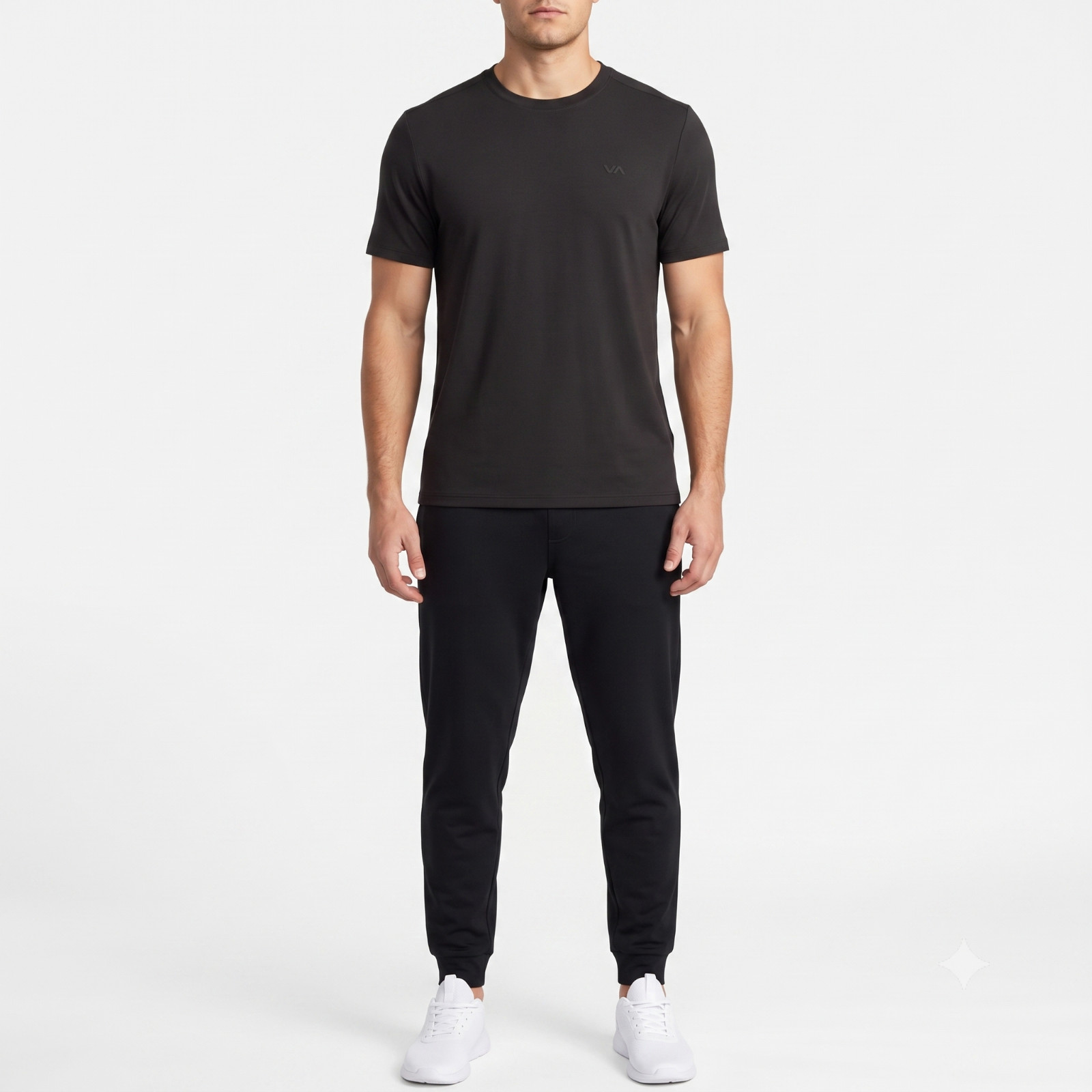 RVCA Men\'s Active Tee T-Shirt Lightweight Crewneck Regular Fit Athletic S-3XL