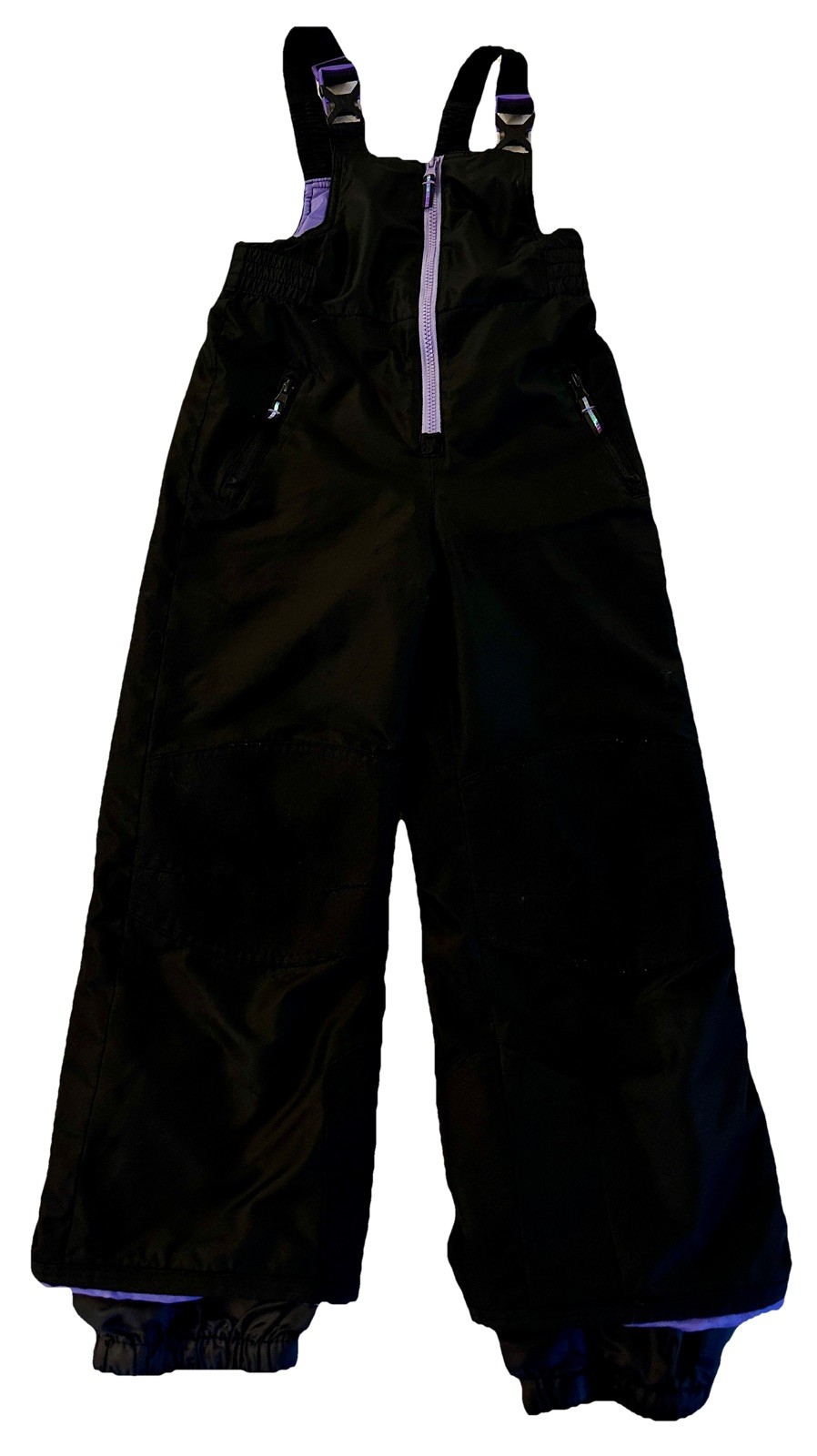 C9 by Champion Kids Black Purple Snow Bibs Size S (6-6X) Girls Snow Pants Winter