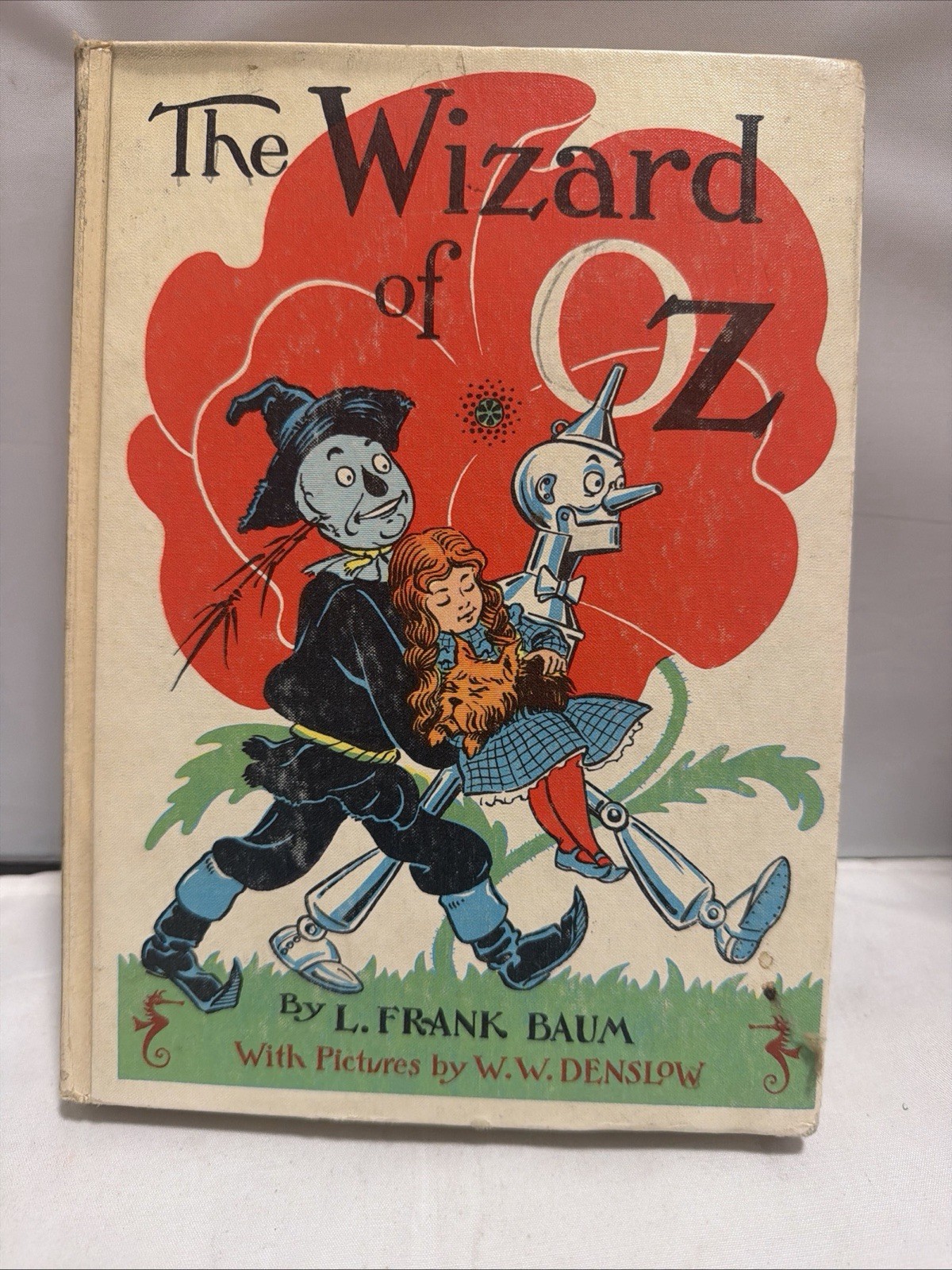 Vintage 1956 Hardcover Large Book The Wizard of Oz 7\ Vintage 1956 Hardcover Large Book The Wizard of Oz 7\