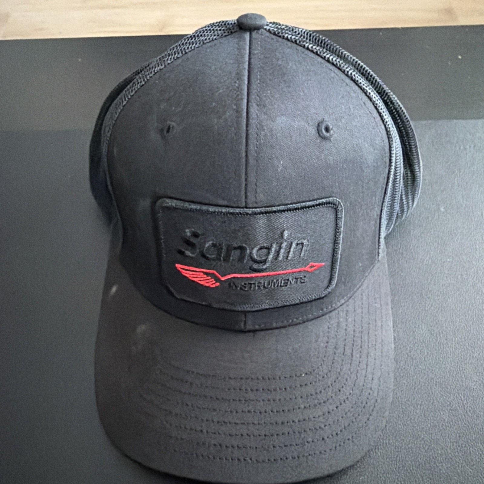 Sangin Instruments Black Snapback Trucker hat Sangin Instruments Black Snapback Trucker hat