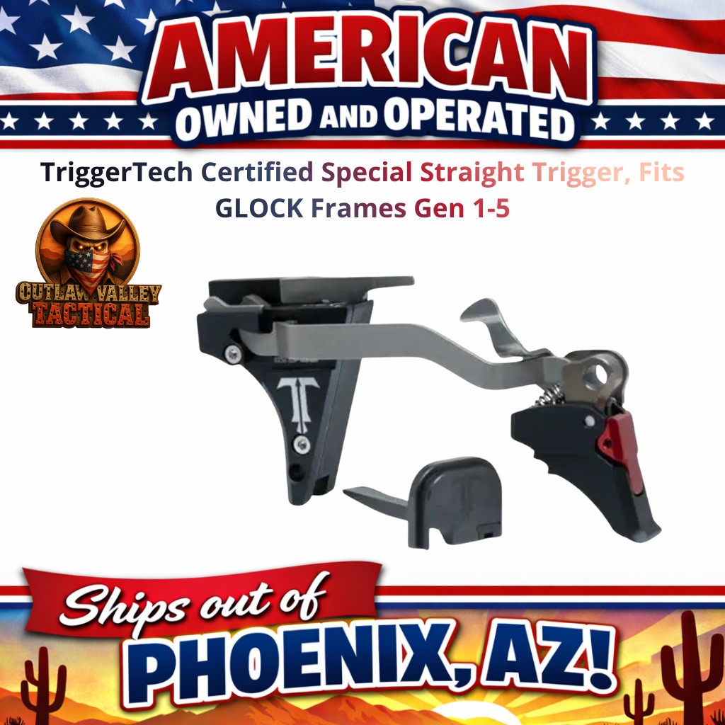 TriggerTech Certified Special Straight Trigger, Fits GLOCK Frames Gen 1-5