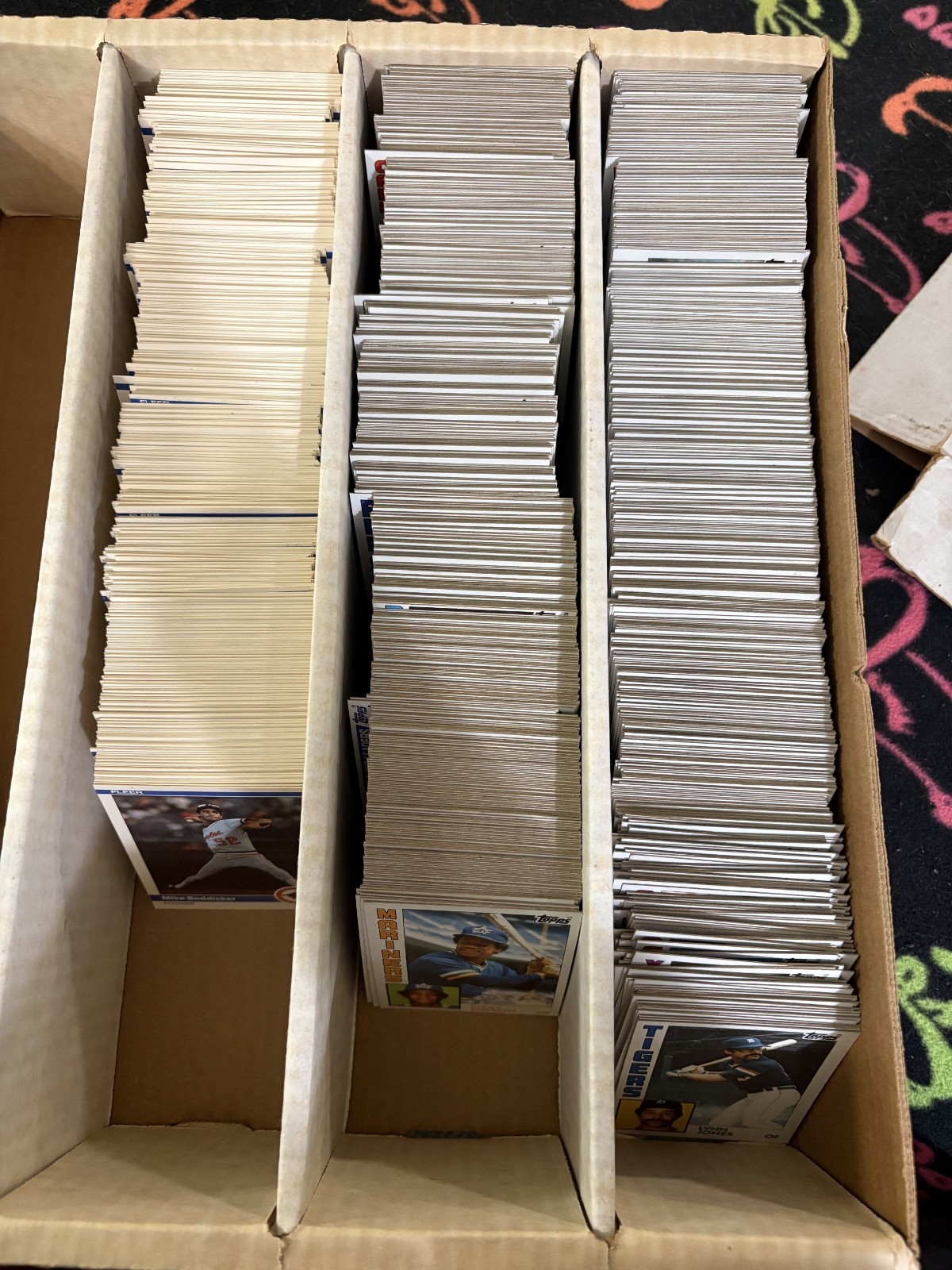 1984 Topps Fleer Baseball- Approx 1700 Card Lot Bulk Commons Minor Stars RCS NM