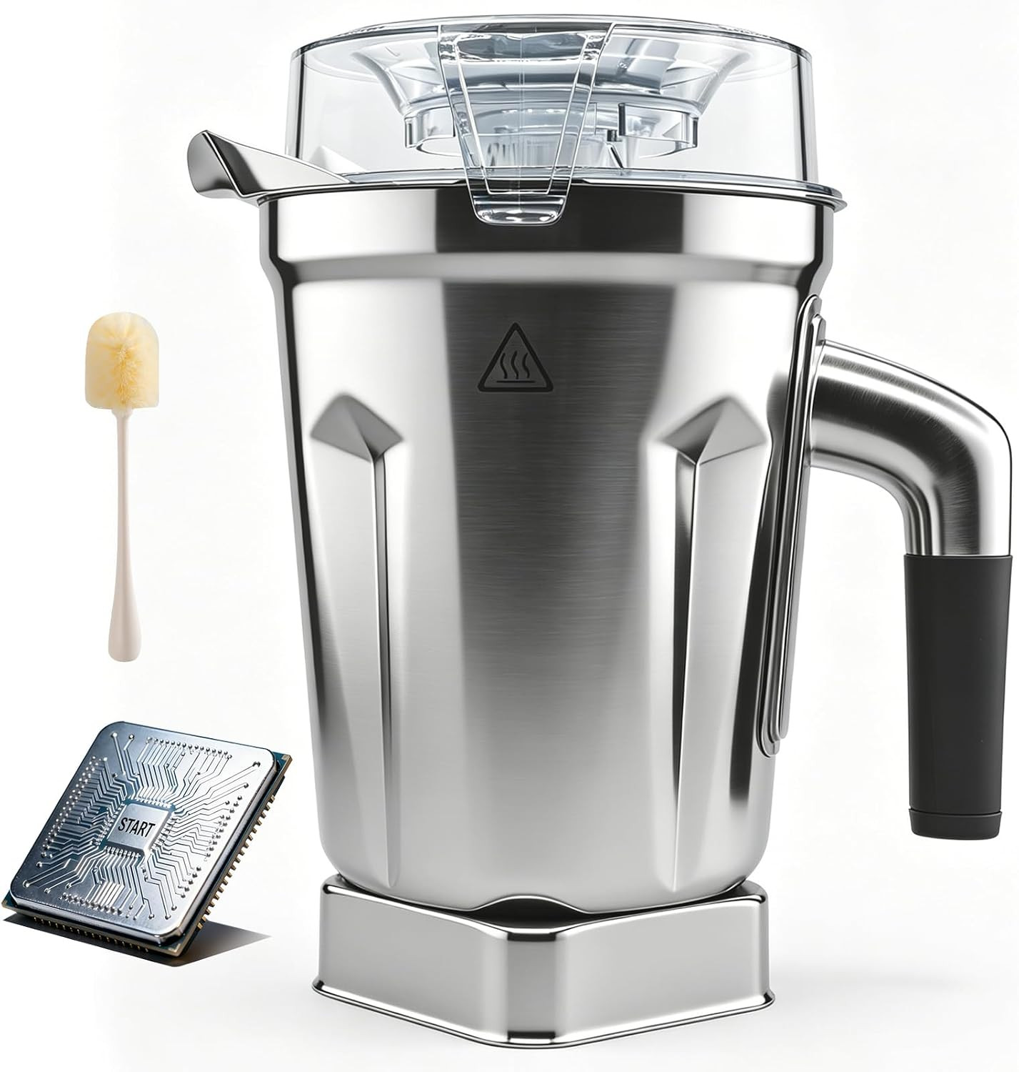 64Oz Stainless Steel Blender Container Compatible with Vitamix