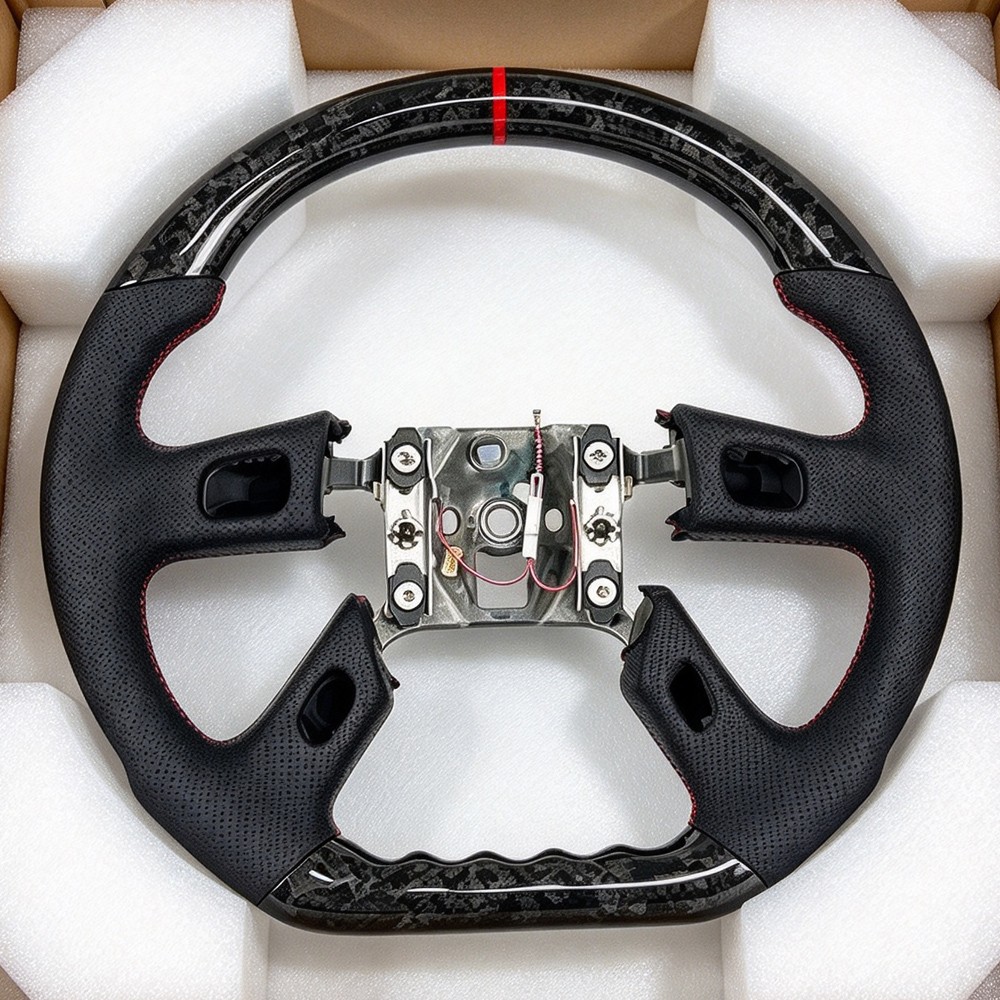 Forged carbon fiber steering wheel Fit For  Hummer H2 Gmc Yukon silverado 03-07
