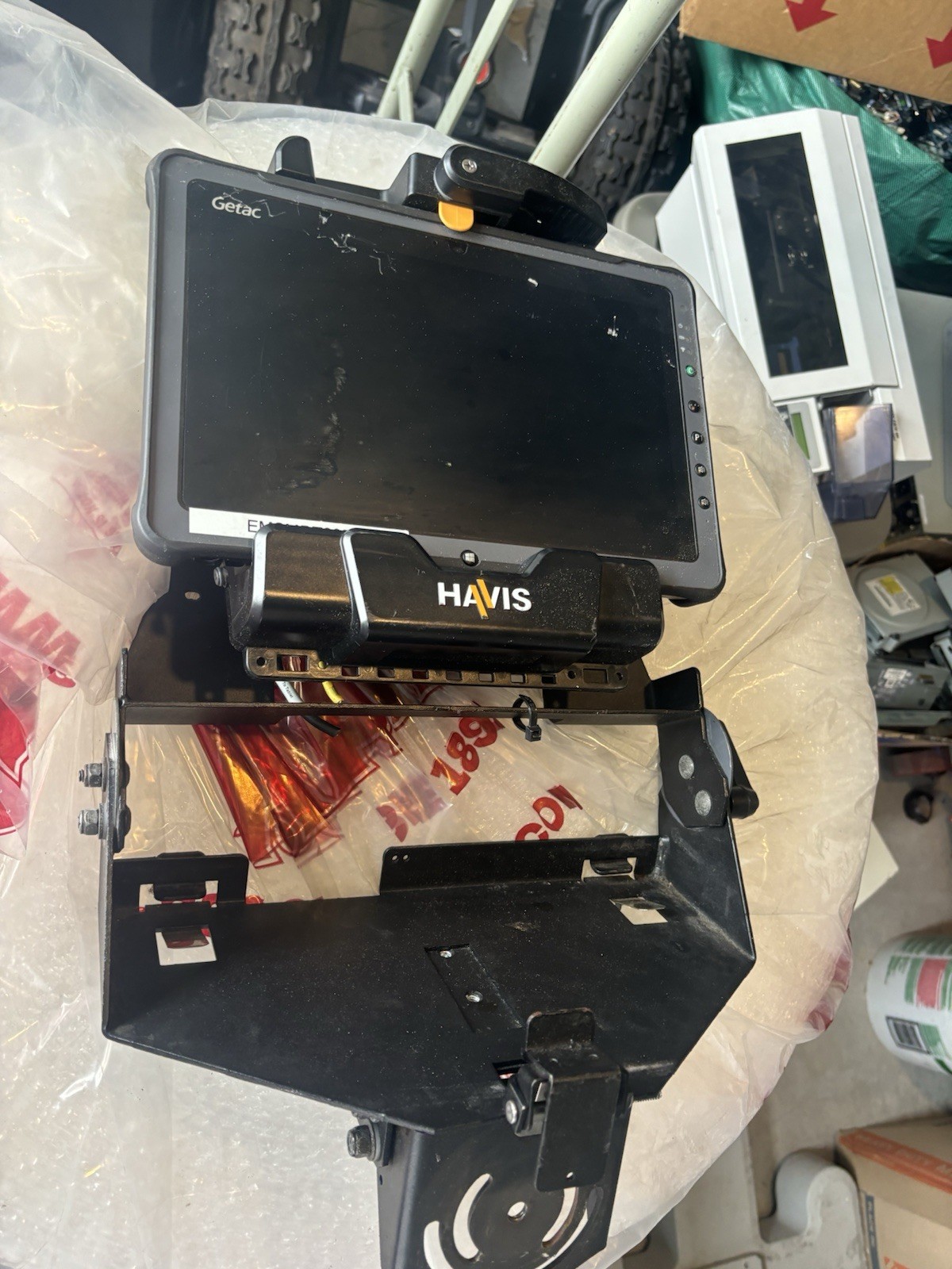 GETAC F110 Rugged Tablet i5- GPS TABLET / HAVIS MOUNT STAND - untested Read Desc GETAC F110 Rugged Tablet i5- GPS TABLET / HAVIS MOUNT STAND - untested Read Desc