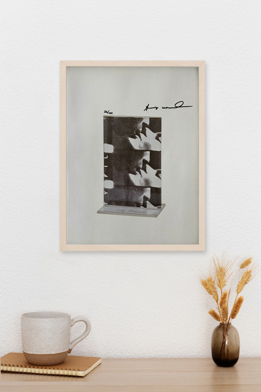 ANDY WARHOL, ORIGINAL SIGNED PRINT, COA AND APPRAISAL FOR $3,500 USD.