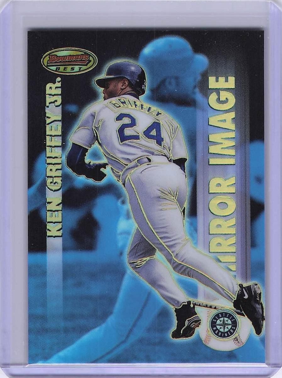 1999 Bowman's Best #M2 Ken Griffey Jr. / Ruben Mateo Mirror Image Refractor 1999 Bowman's Best #M2 Ken Griffey Jr. / Ruben Mateo Mirror Image Refractor