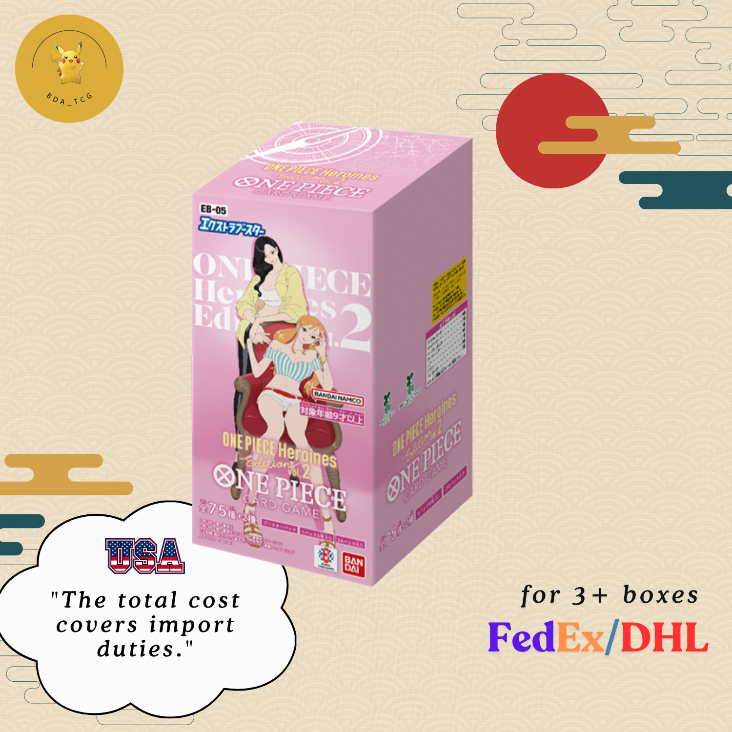 [PreOrder]ONE PIECE Card Game Booster Box EB-05 Heroines Edition Vol.2 japanese