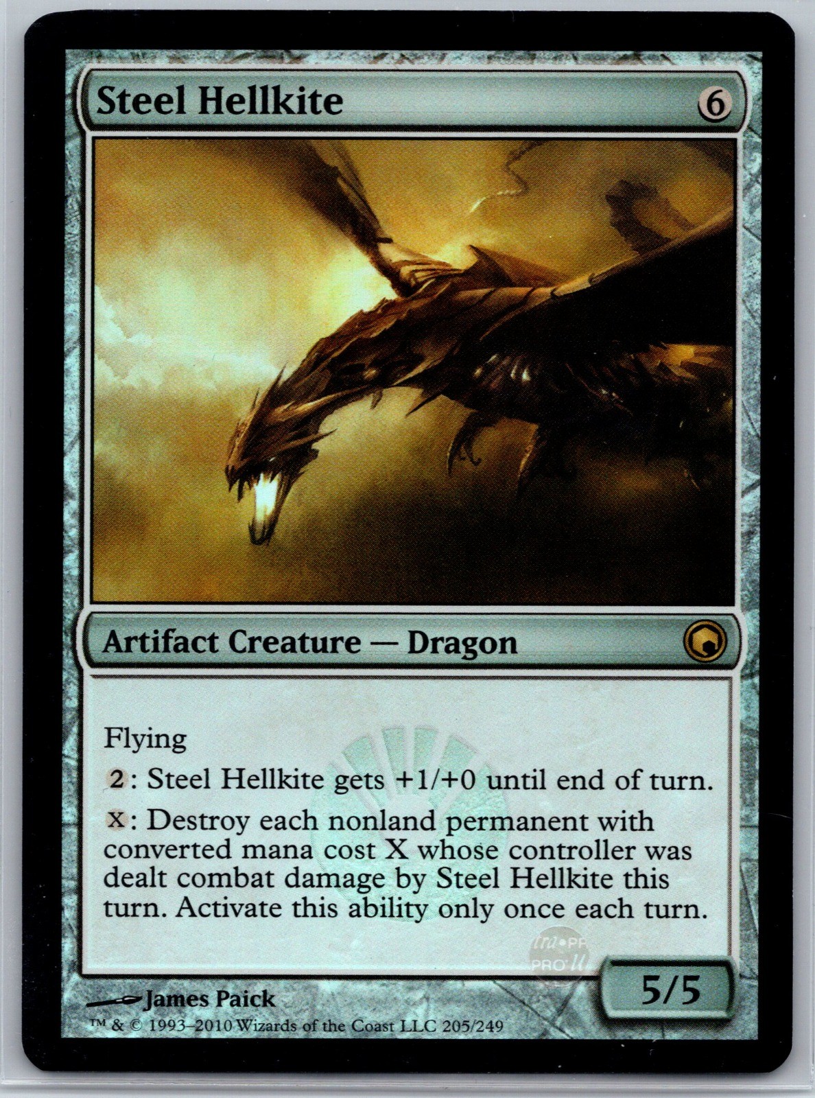 Steel Hellkite Foil R Scars of Mirrodin 205 NM