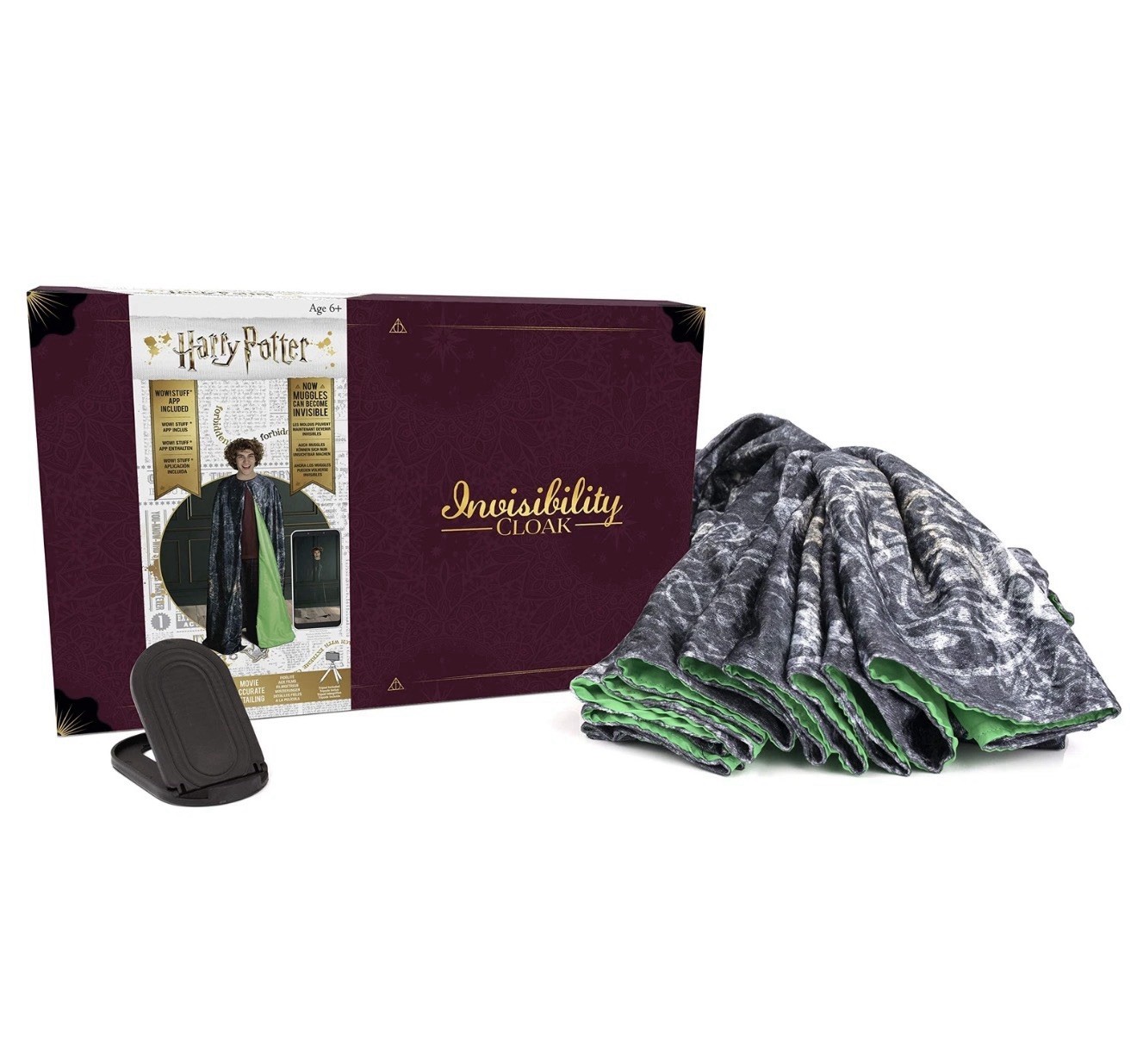 Harry Potter Deluxe Invisibility Cloak Toy with Phone Stand and App Harry Potter Deluxe Invisibility Cloak Toy with Phone Stand and App