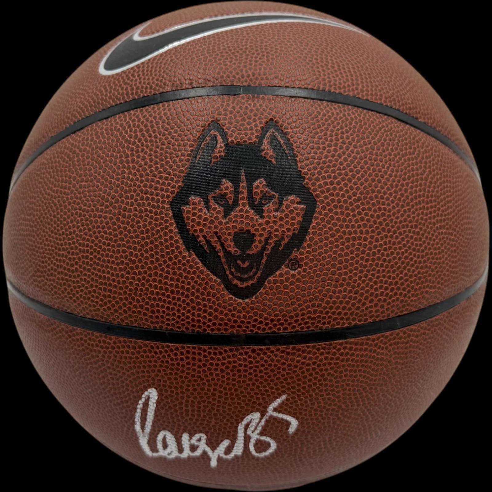 PAIGE BUECKERS SIGNED UCONN HUSKIES NIKE LOGO BASKETBALL FINAL FOUR JSA COA