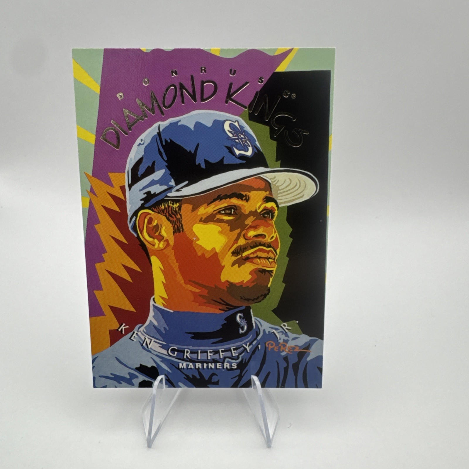 1995 Donruss - Diamond Kings Ken Griffey Jr #DK-27 1995 Donruss - Diamond Kings Ken Griffey Jr #DK-27