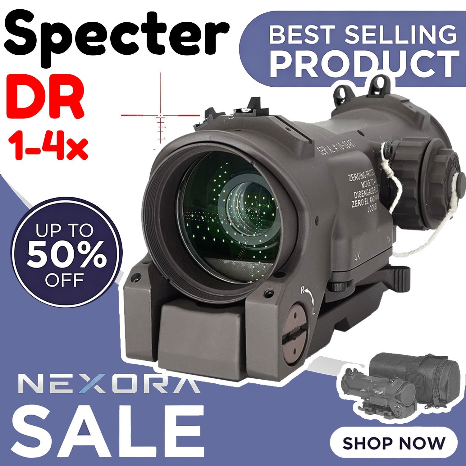 EvolutionGear SPECTERDR GEN3 1-4X SCOPE 2025 Ver. FDE COLOR 1500G BEST💫 EvolutionGear SPECTERDR GEN3 1-4X SCOPE 2025 Ver. FDE COLOR 1500G BEST💫