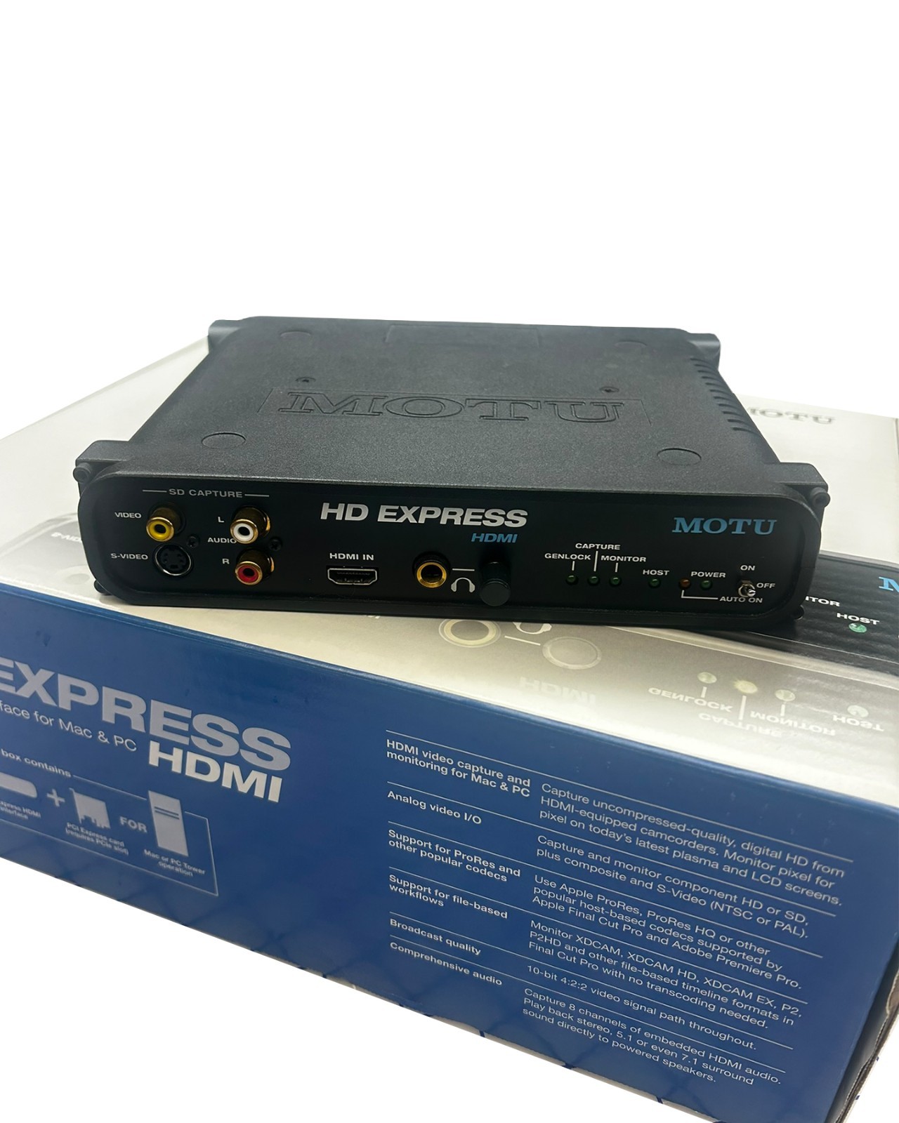 MOTU HD Express HDMI Video Interface. W/Orginal AC Adapter, box, rack kit MOTU HD Express HDMI Video Interface. W/Orginal AC Adapter, box, rack kit
