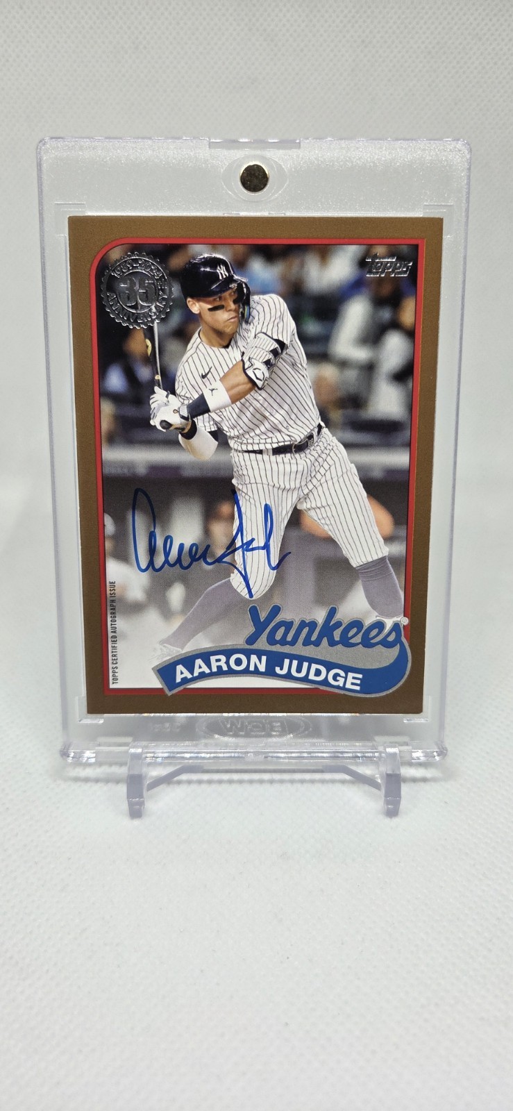 2024 Topps Aaron Judge 1989 35th Anniversary Auto Autograph Gold #/50 Yankees