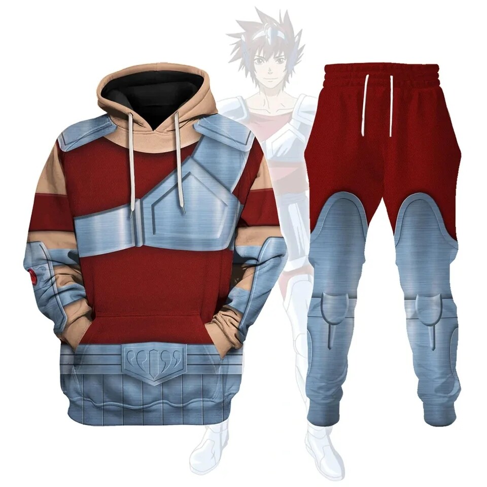 Saint Seiya Cosplay Knight Of The Zodiac Sports Hoodie Jogging Set