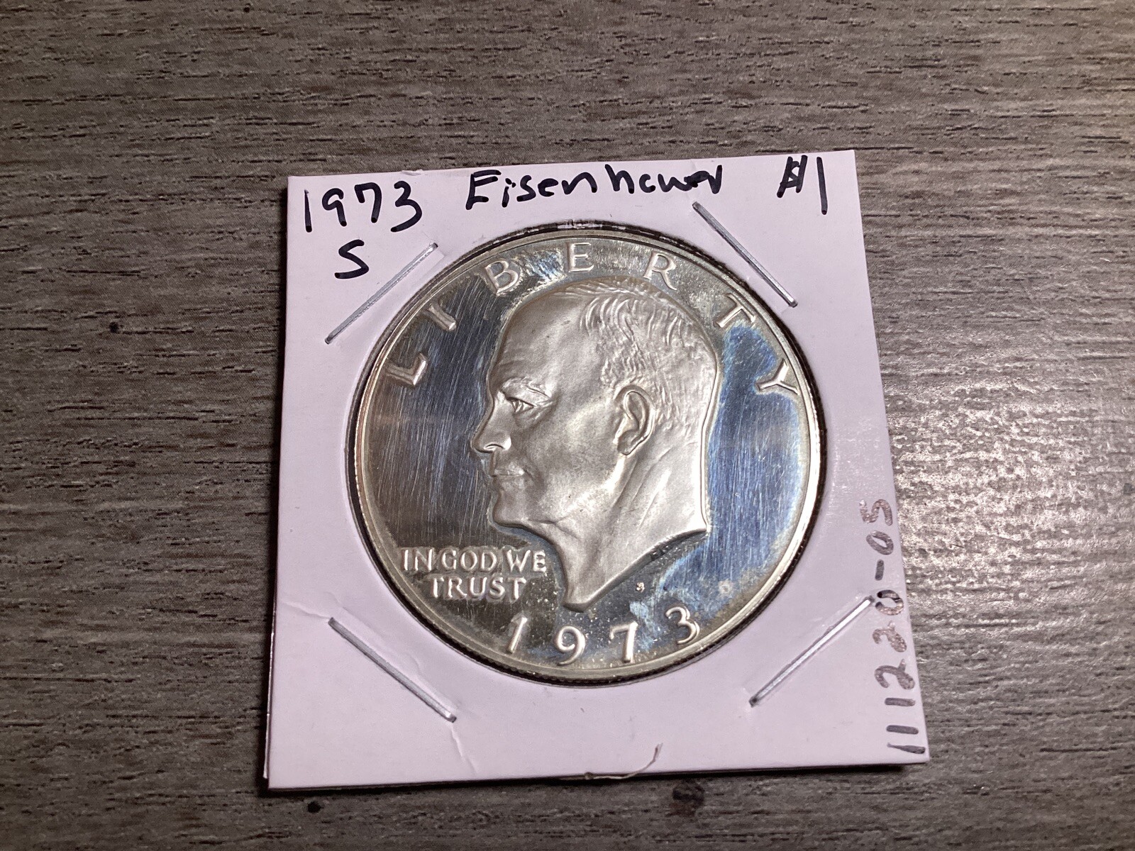 1973 S Eisenhower 40% Silver Proof $1 Dollar In BU Condition 111220 05rt