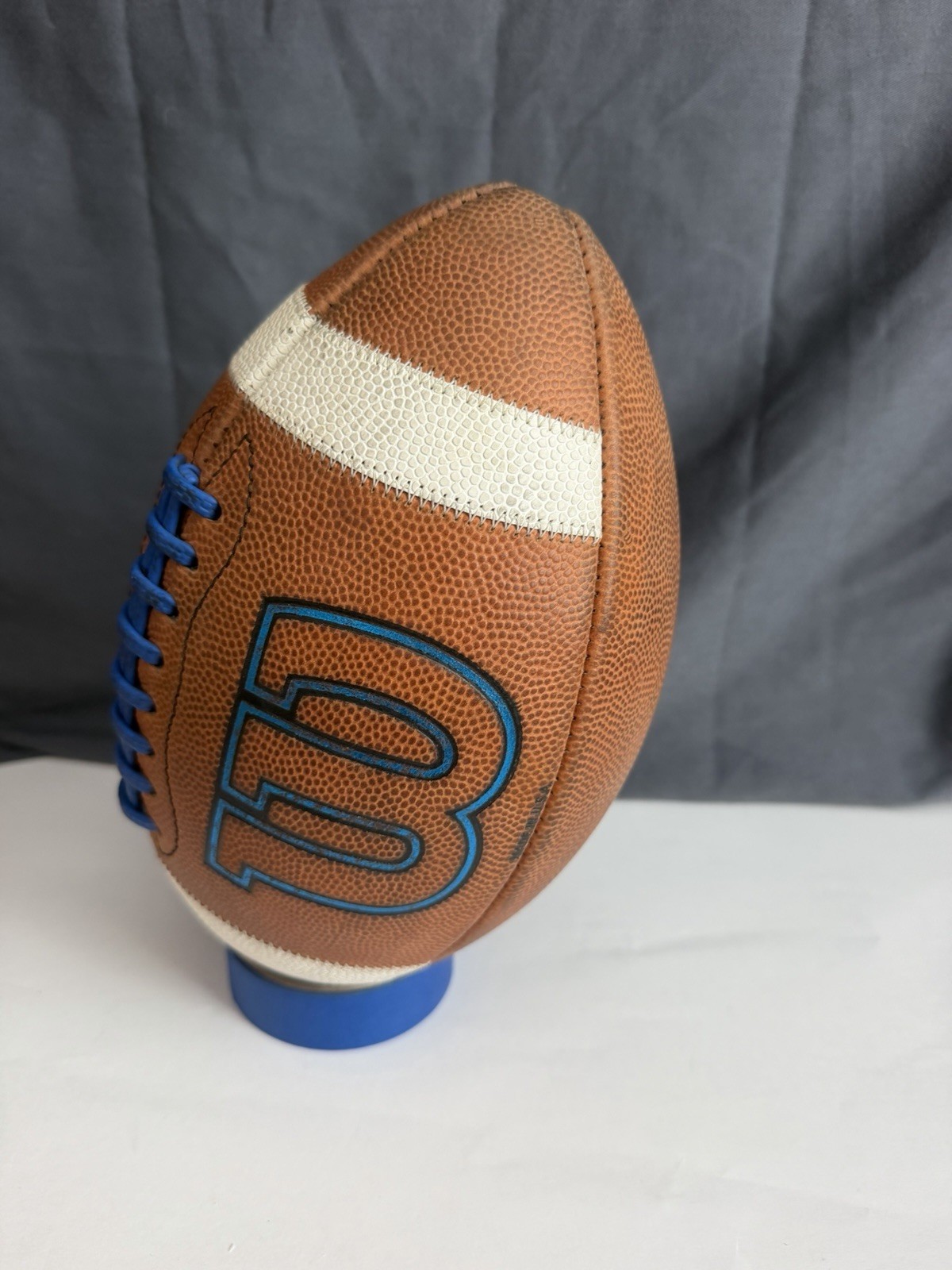 Wilson GST Color Game Football Official Size, Royal Blue (Lightly Used)