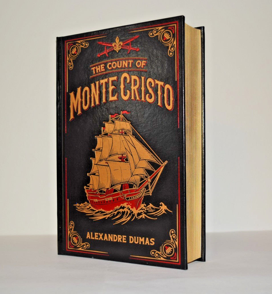 New The Count of Monte Cristo by Alexandre Dumas Deluxe Leather Bound Hardcover