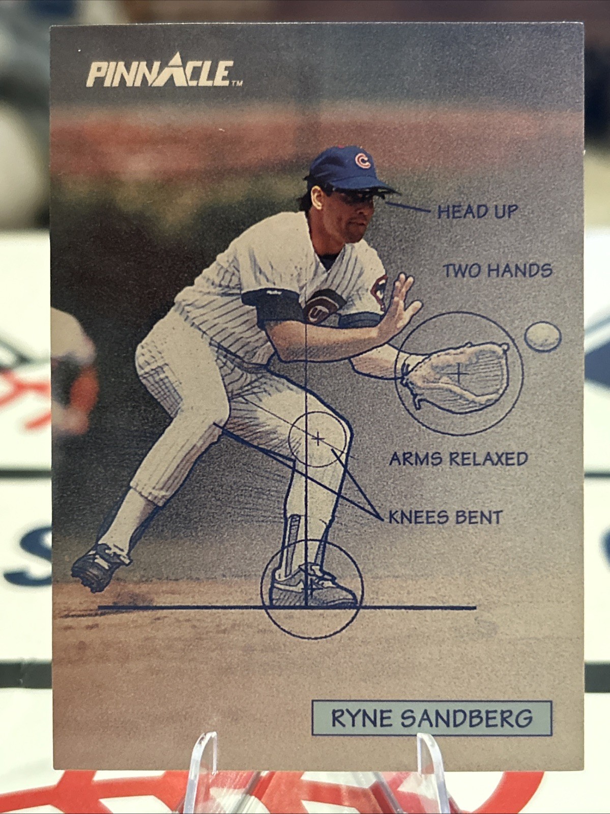 Ryne Sandberg 1992 Pinnacle Blueprint #617 2 Card Min See Desc