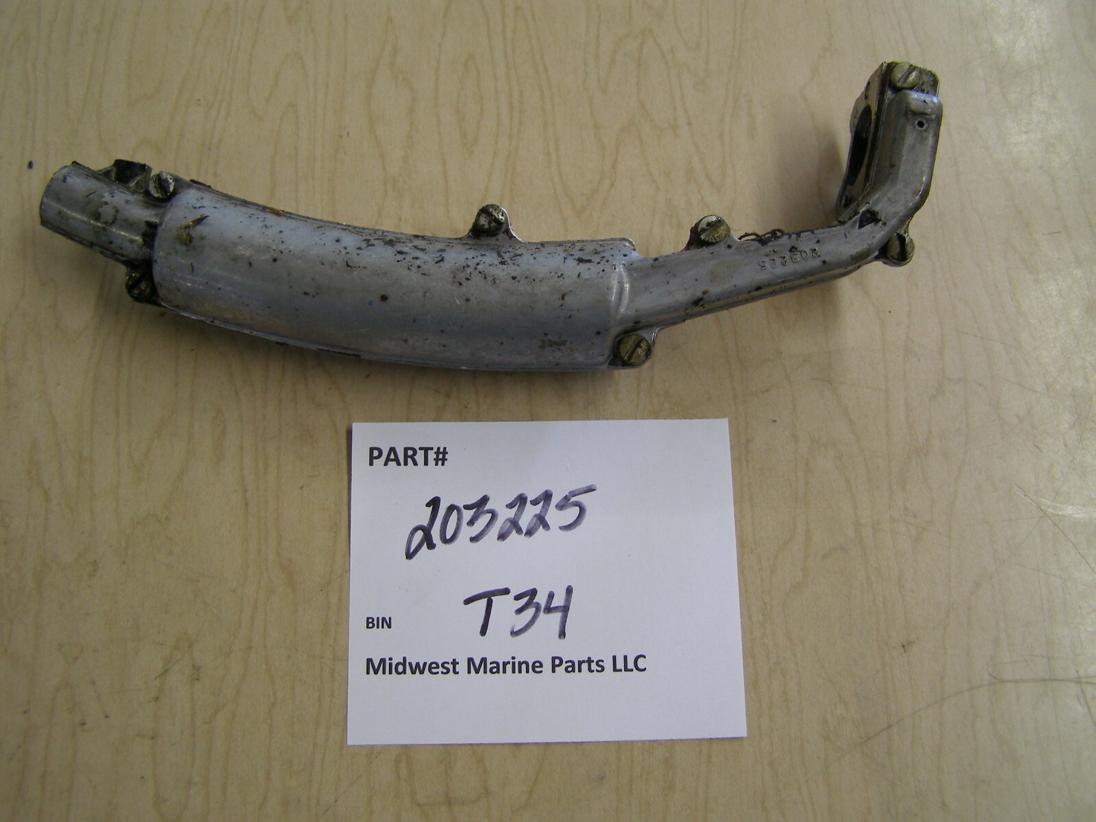 203225 1952-54 Johnson 3hp Outboard JW-10 SILENCER T34 203225 1952-54 Johnson 3hp Outboard JW-10 SILENCER T34