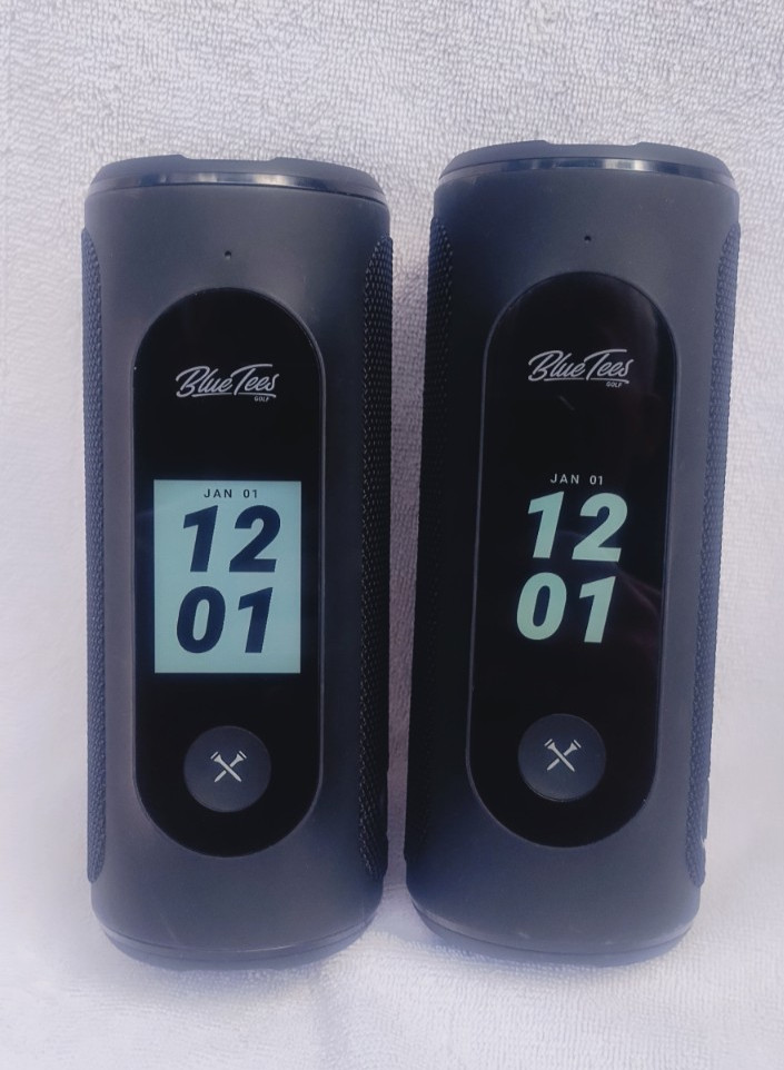 2 Superb Blue Tees Player + Touch Screen Gps Speaker Range Finder Yardage Plus