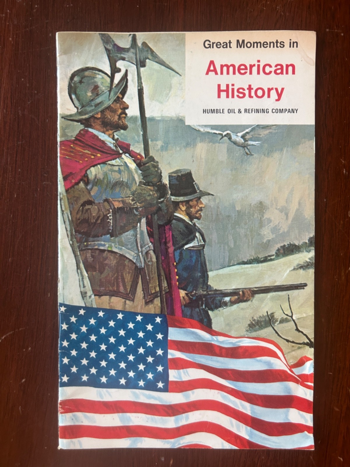 1969 Great Moments in American History Humble Oil & Refining Company Booklet VTG