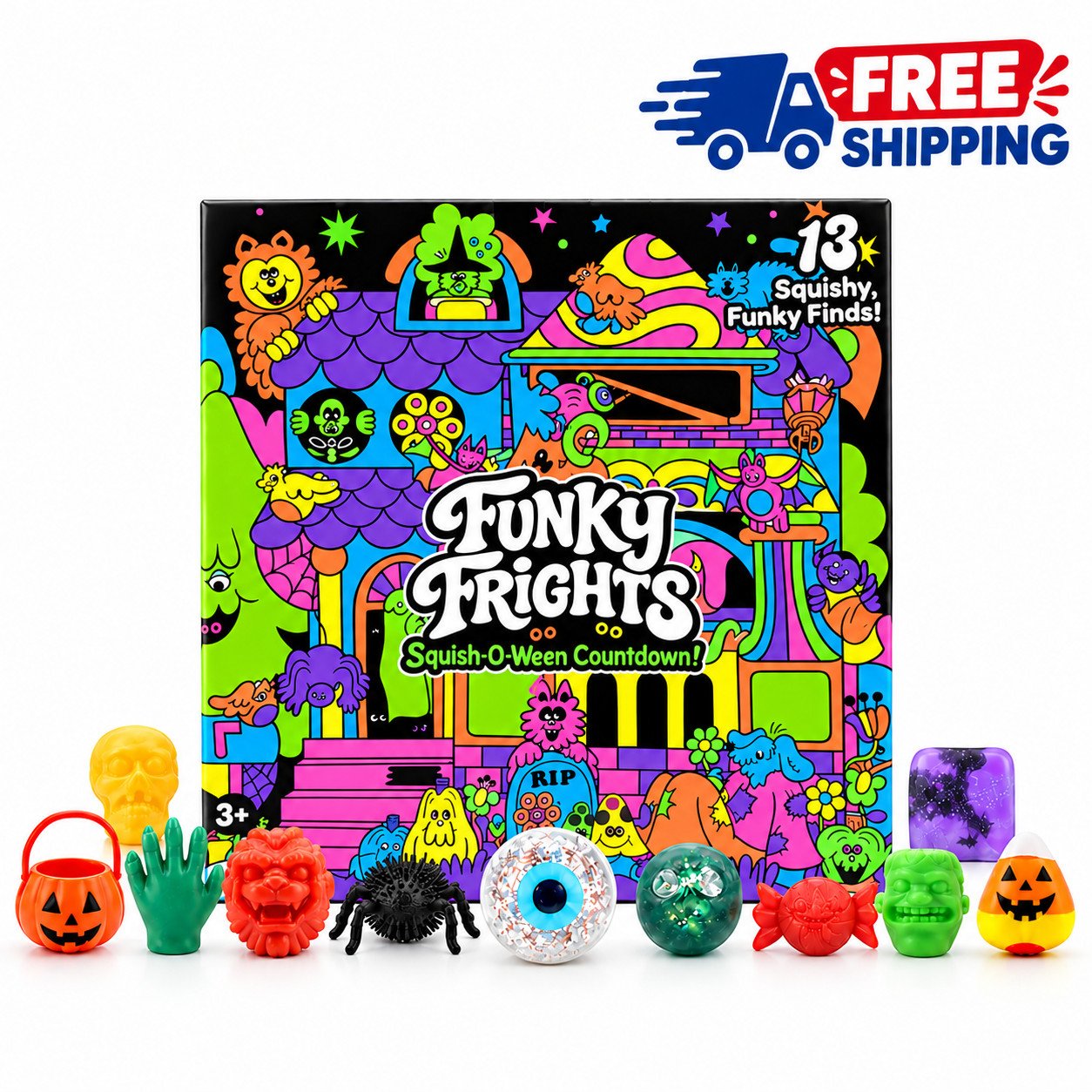 Schylling NeeDoh Halloween Advent Calendar 2026 Kids Toys Countdown