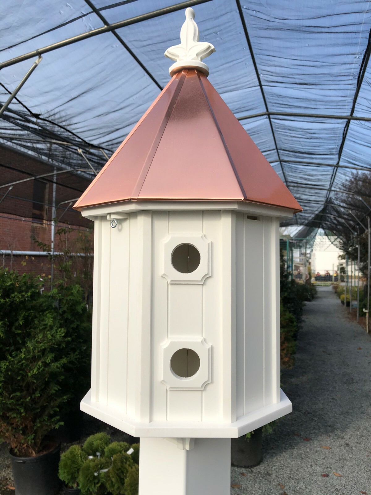 2 x Copper Roof Birdhouse -4 Room FREE & Fast Shipping.  PVC - No Rotting